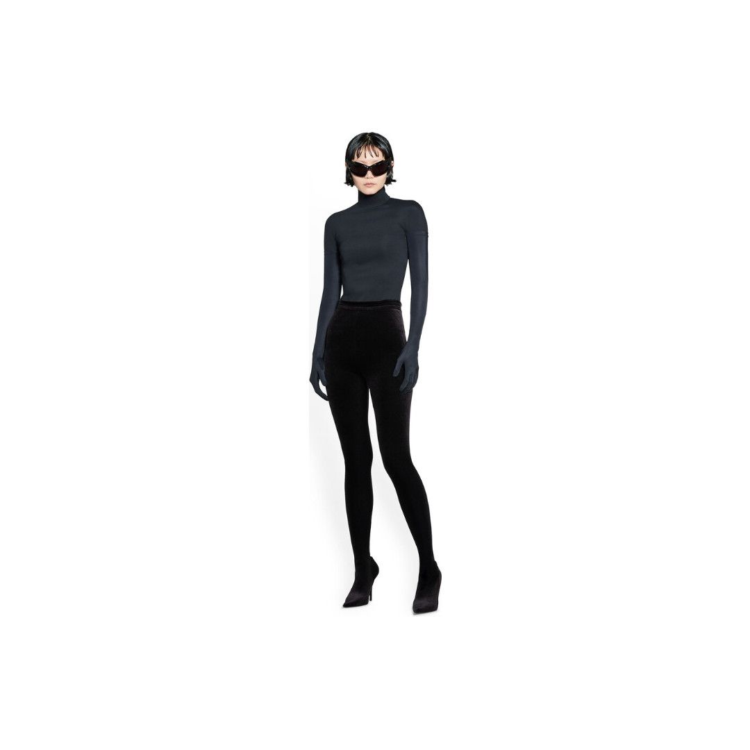 Balenciaga o1tr1nto1125 Pantaleggings in Black Size 37" - 1 Thumbnail