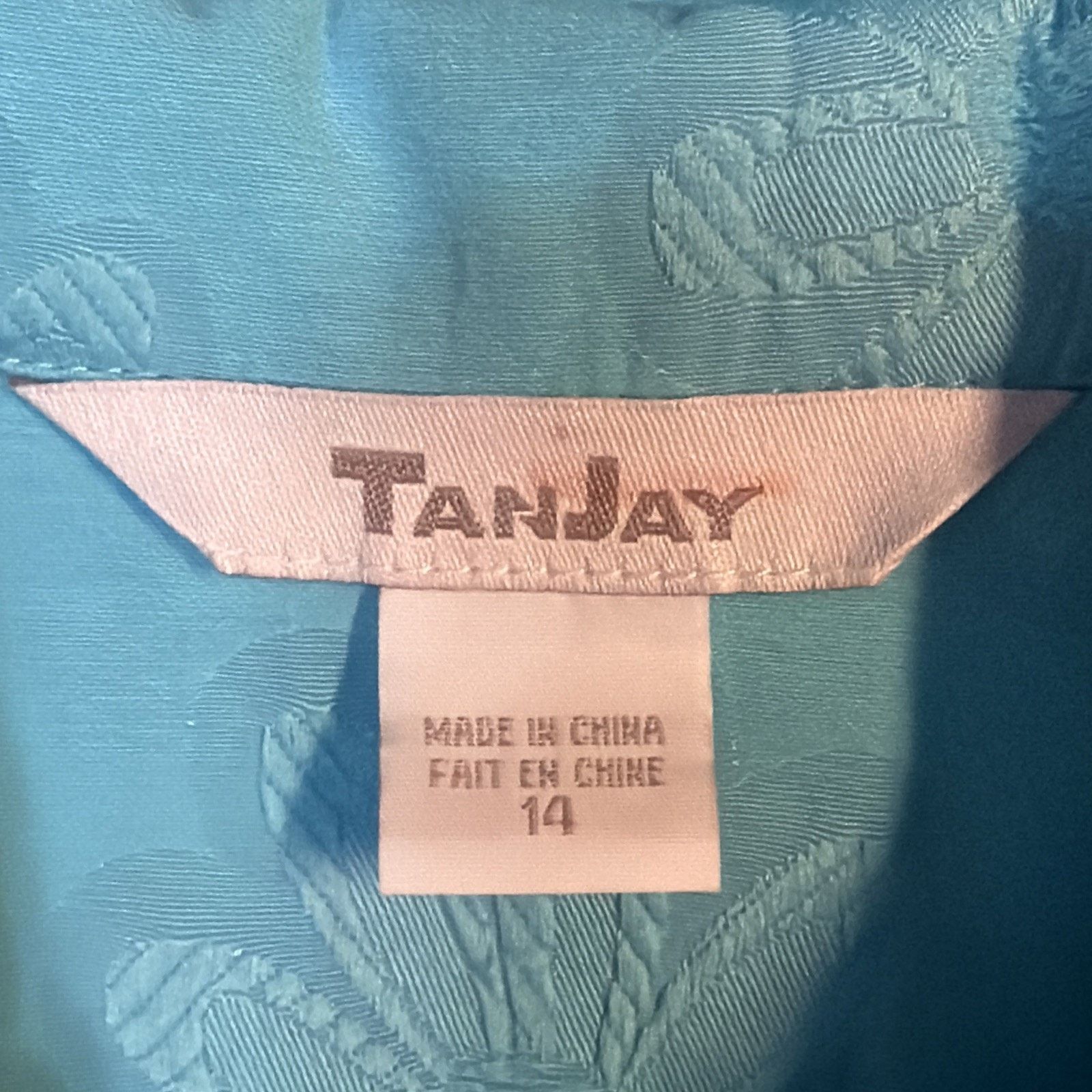 Other TANJAY Women's 14 Jean JACKET Pockets TURQUOISE NWT Size XL / US 12-14 / IT 48-50 - 8 Thumbnail