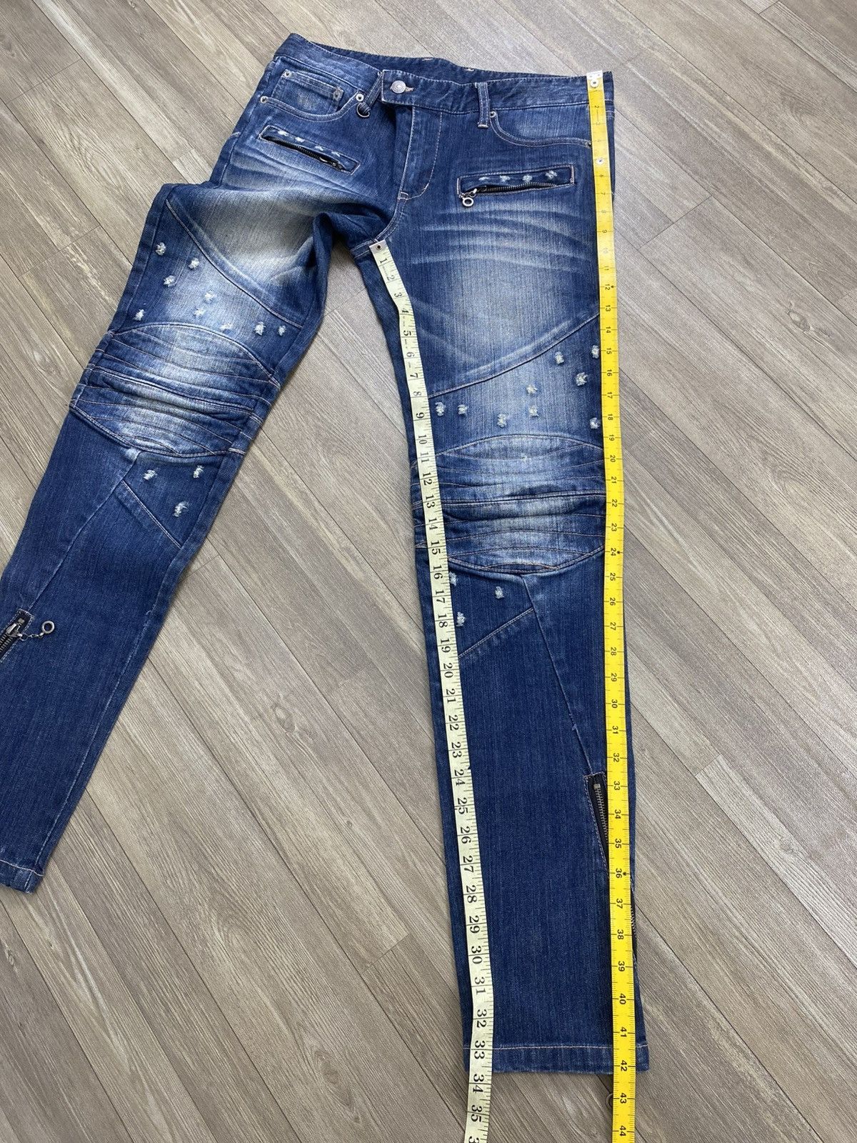PPFM Vintage PPFM Distressed Ifsixwasnine LGB Style Bikers Jeans Size US 32 / EU 48 - 25 Thumbnail