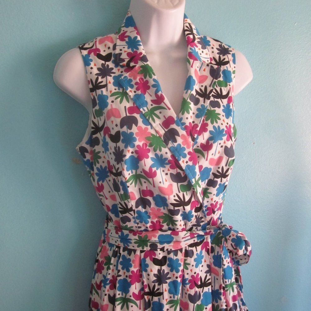 Anne Klein Anne Klein Floral Cotton Dress Size 4 Size S / US 4 / IT 40 - 5 Thumbnail