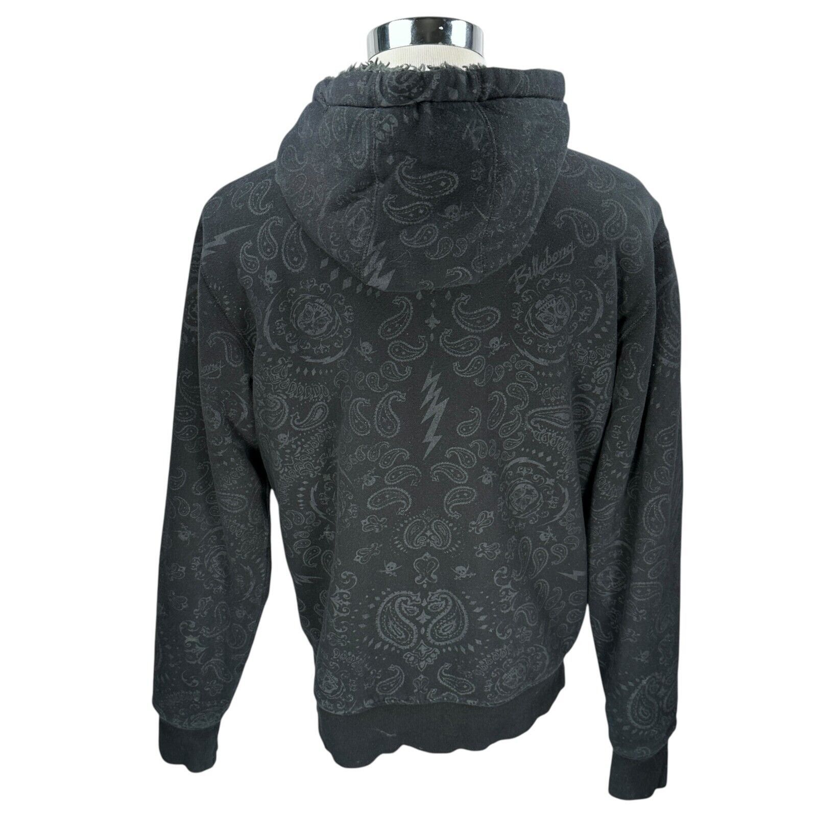 Billabong Billabong Hoodie Men’s XL Black Skull Paisley AOP Zip Y2K Size US XL / EU 56 / 4 - 6 Thumbnail