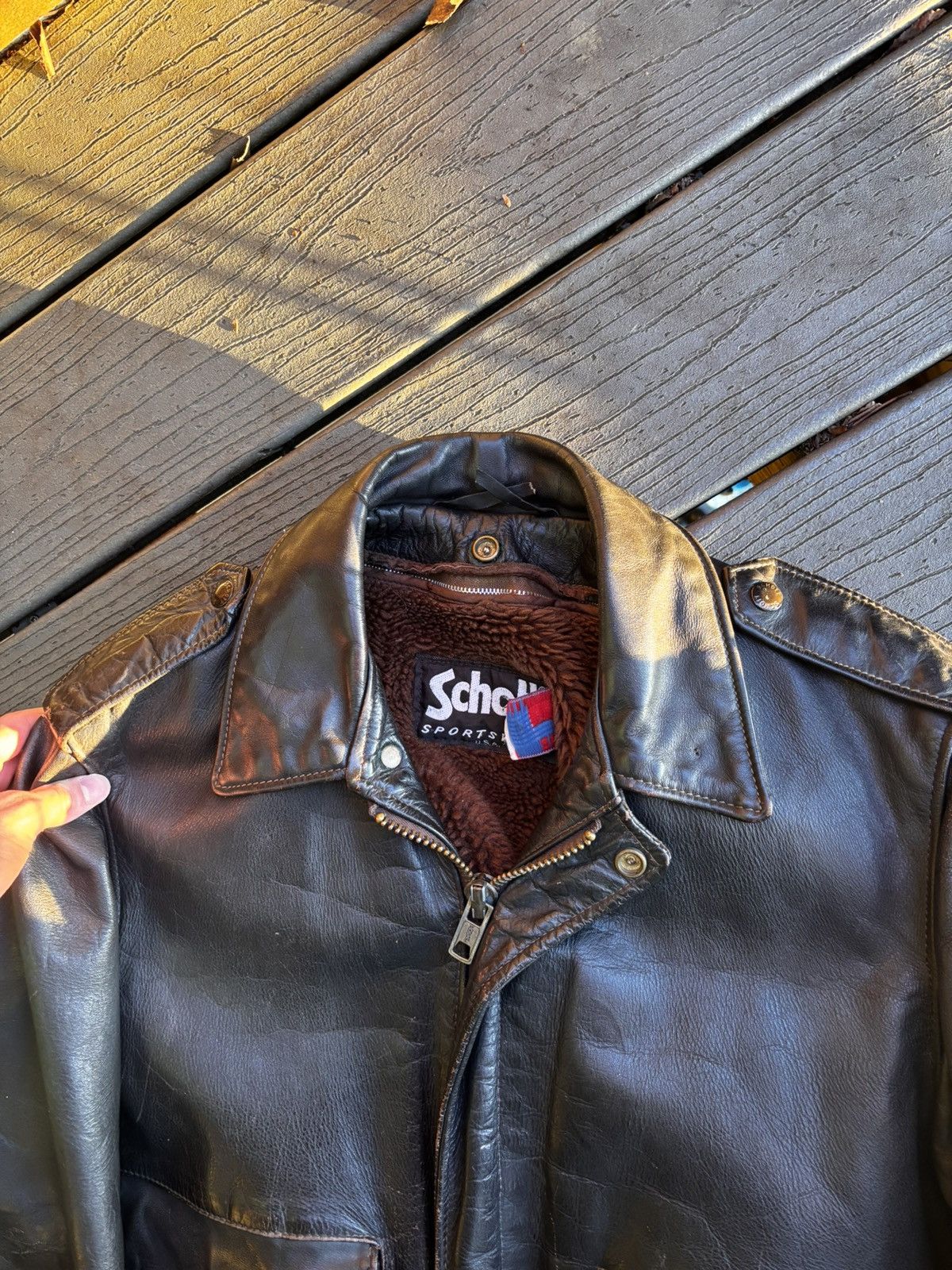 Schott 80s Schott NYC Leather Jacket Size US M / EU 48-50 / 2 - 5 Thumbnail