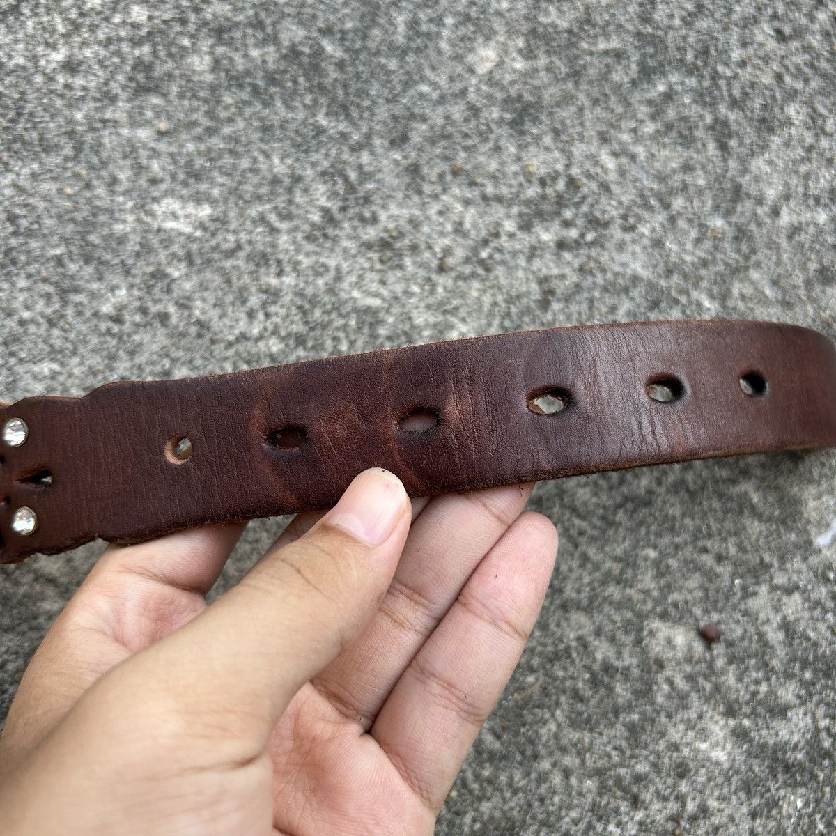 Vintage Vintage studded leather belt (Kapital Style) Size ONE SIZE - 14 Thumbnail