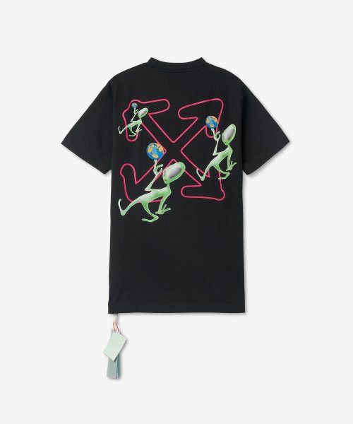 Off-White o1in1s1024 Q:1 / Alien Arrow Over S/S T -Shirt in Black Size US XL / EU 56 / 4 - 2 Thumbnail