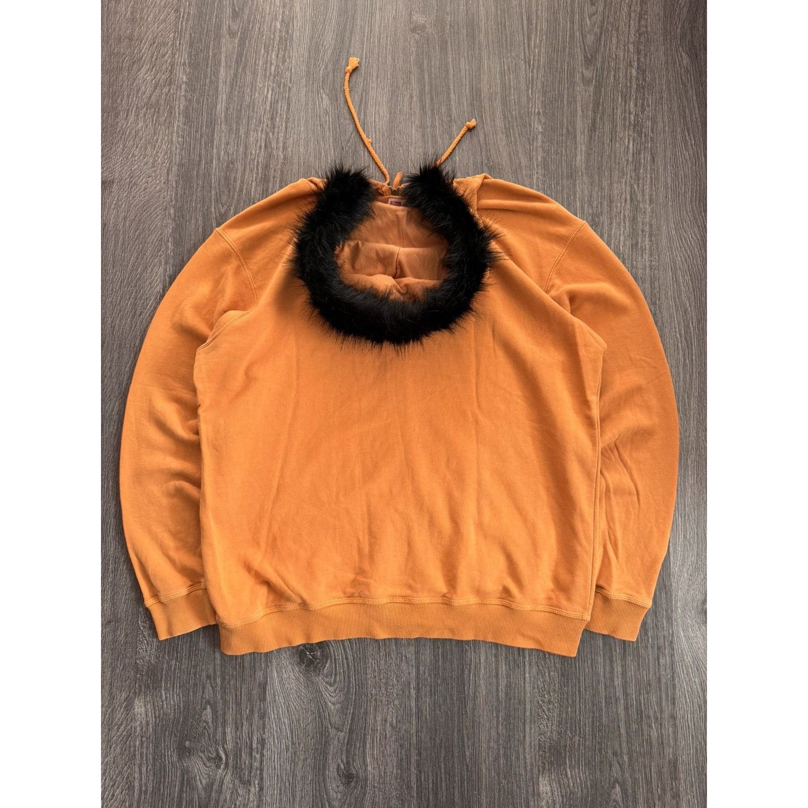 Vintage Y2K Vintage Orange Fur Zip Hoodie Size US XL / EU 56 / 4 - 6 Thumbnail