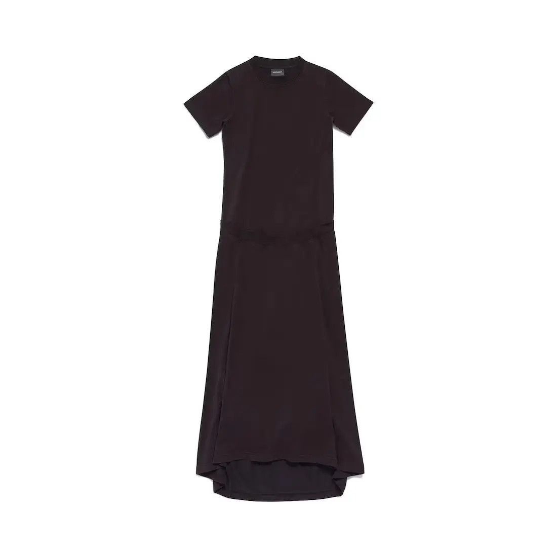 Balenciaga oc11z1125 Patched T-Shirt Dress in Black Size XL / US 12-14 / IT 48-50 - 1 Thumbnail