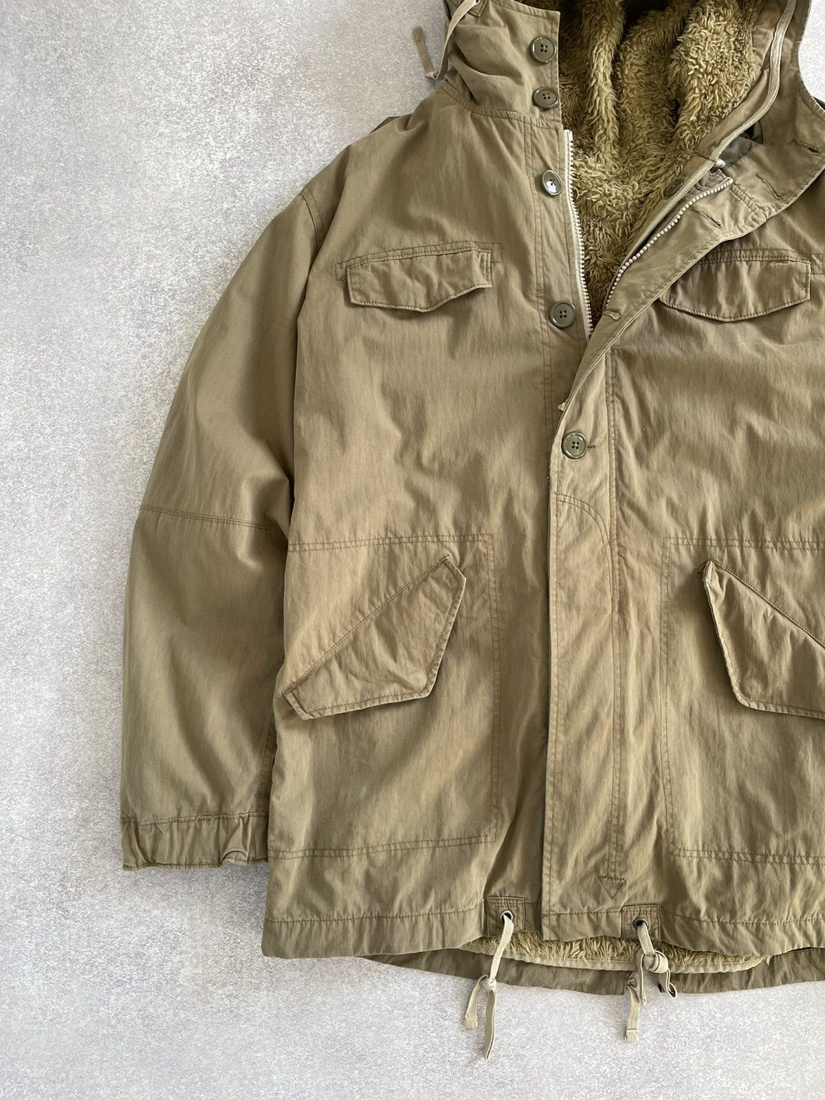 Gap Vintage GAP Military Fur Lined Fishtail Parka Jacket Coat Size US L / EU 52-54 / 3 - 2 Thumbnail