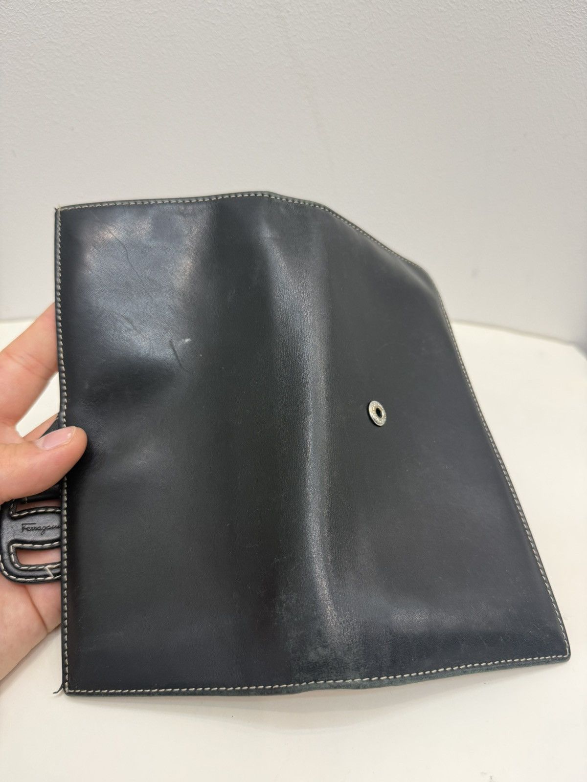 Salvatore Ferragamo Salvatore Ferragamo Black Leather Wallet Size ONE SIZE - 8 Thumbnail