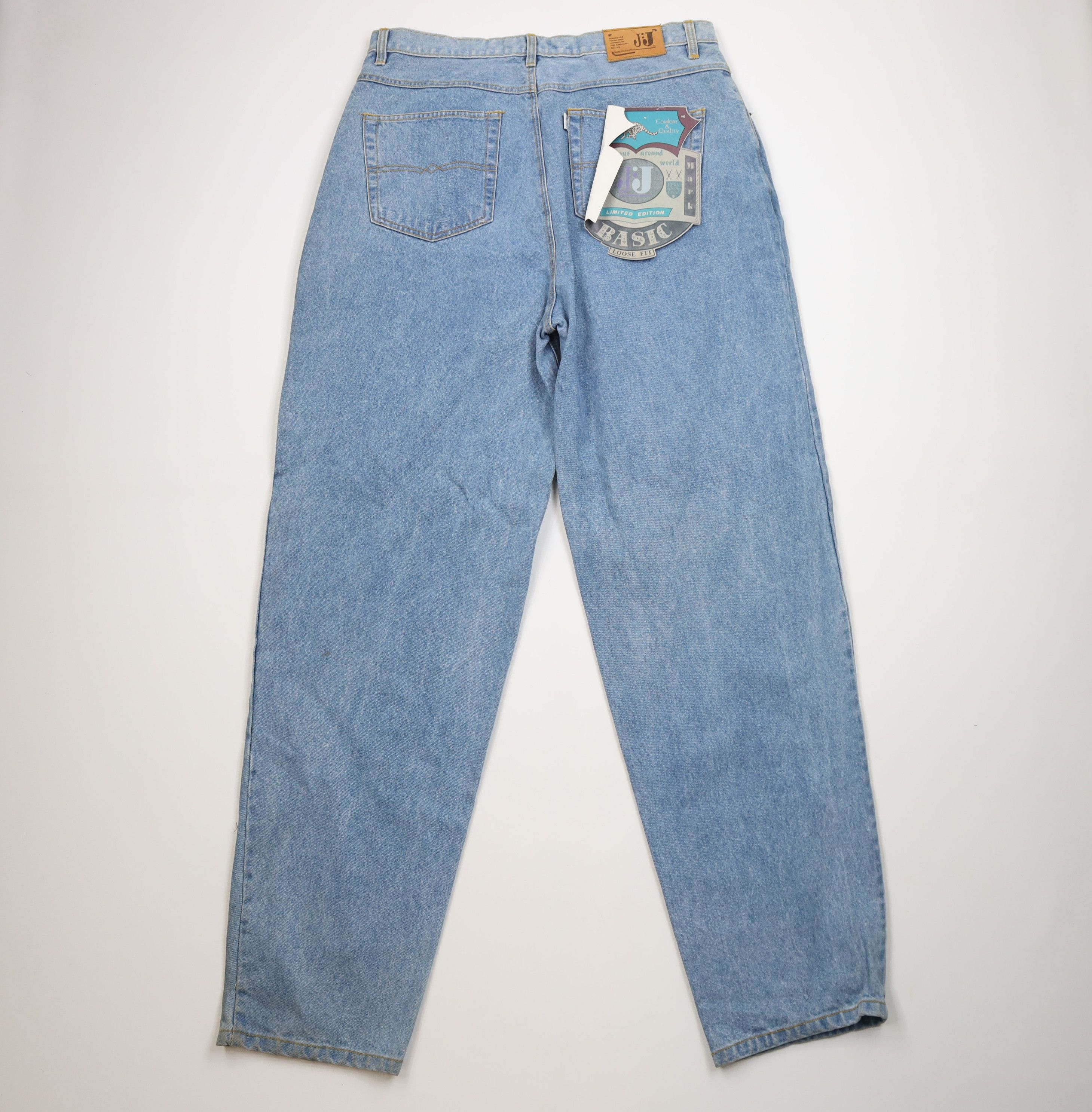 Vintage Deadstock Vintage 90s Streetwear Fit Denim Jeans Blue Cotton Size US 36 / EU 52 - 11 Thumbnail