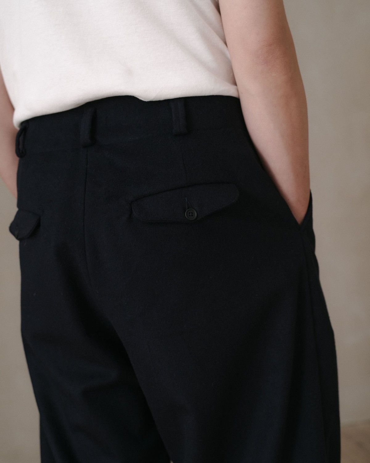 Evan Kinori Evan Kinori Brushed Wool/Cashmere Flannel Two Pleat Pant Size US 32 / EU 48 - 3 Thumbnail