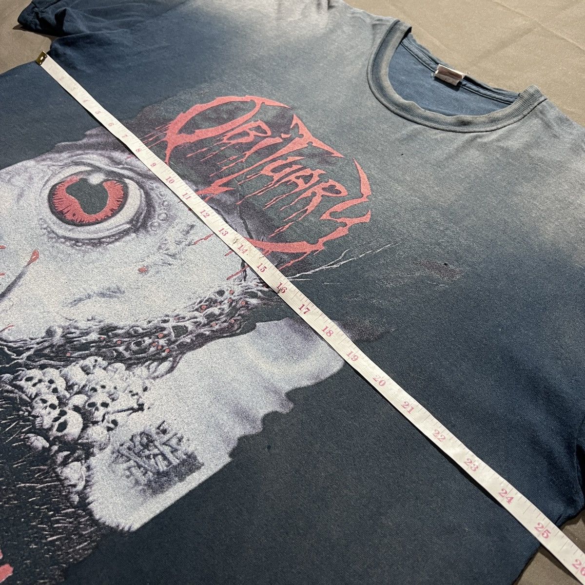 Band Tees Vintage Y2K Obituary Cause Of Death Tee 2XL Faded Thrashed Size US XXL / EU 58 / 5 - 16 Thumbnail