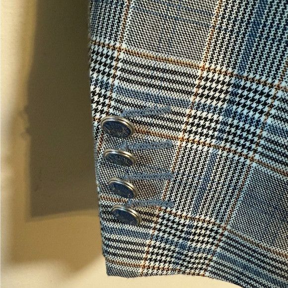 Other Paisley & Gray Plaid Blazer Bulldog Lining – Size 42R Size 42R - 4 Thumbnail