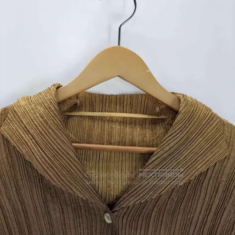 Issey Miyake Issey Miyake Brown Long Sleeve Top Size M / US 6-8 / IT 42-44 - 3 Thumbnail