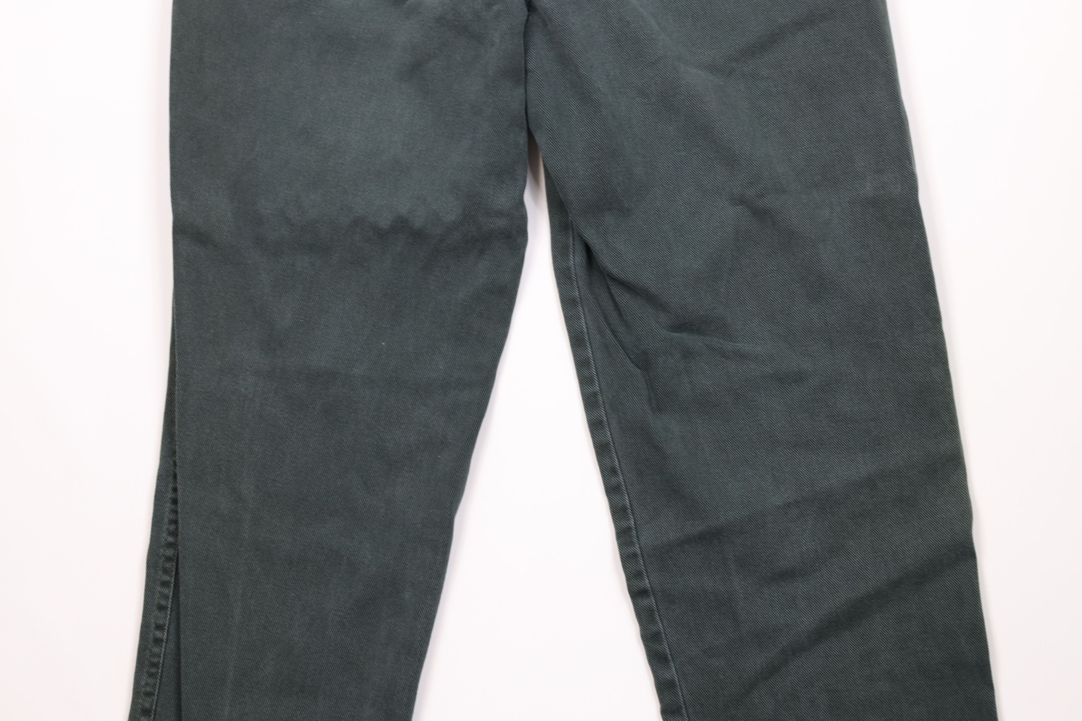 Vintage Vintage 90s Streetwear Straight Leg Denim Jeans Green USA Size US 30 / EU 46 - 12 Thumbnail