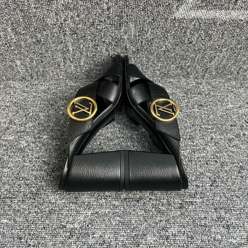 Louis Vuitton Louis Vuitton Black Strappy High Heel Sandals -2508 Size US 7 / IT 37 - 7 Thumbnail
