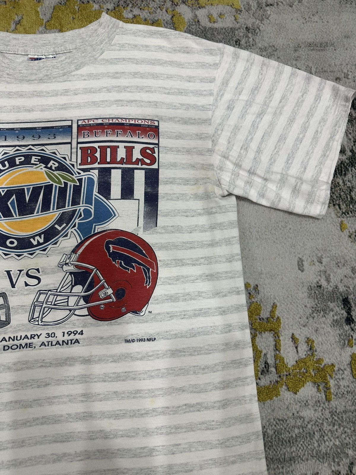 Vintage 1993 Super Bowl Dallas Cowboys vs Buffalo Bills T-Shirt (L) Size US L / EU 52-54 / 3 - 5 Thumbnail