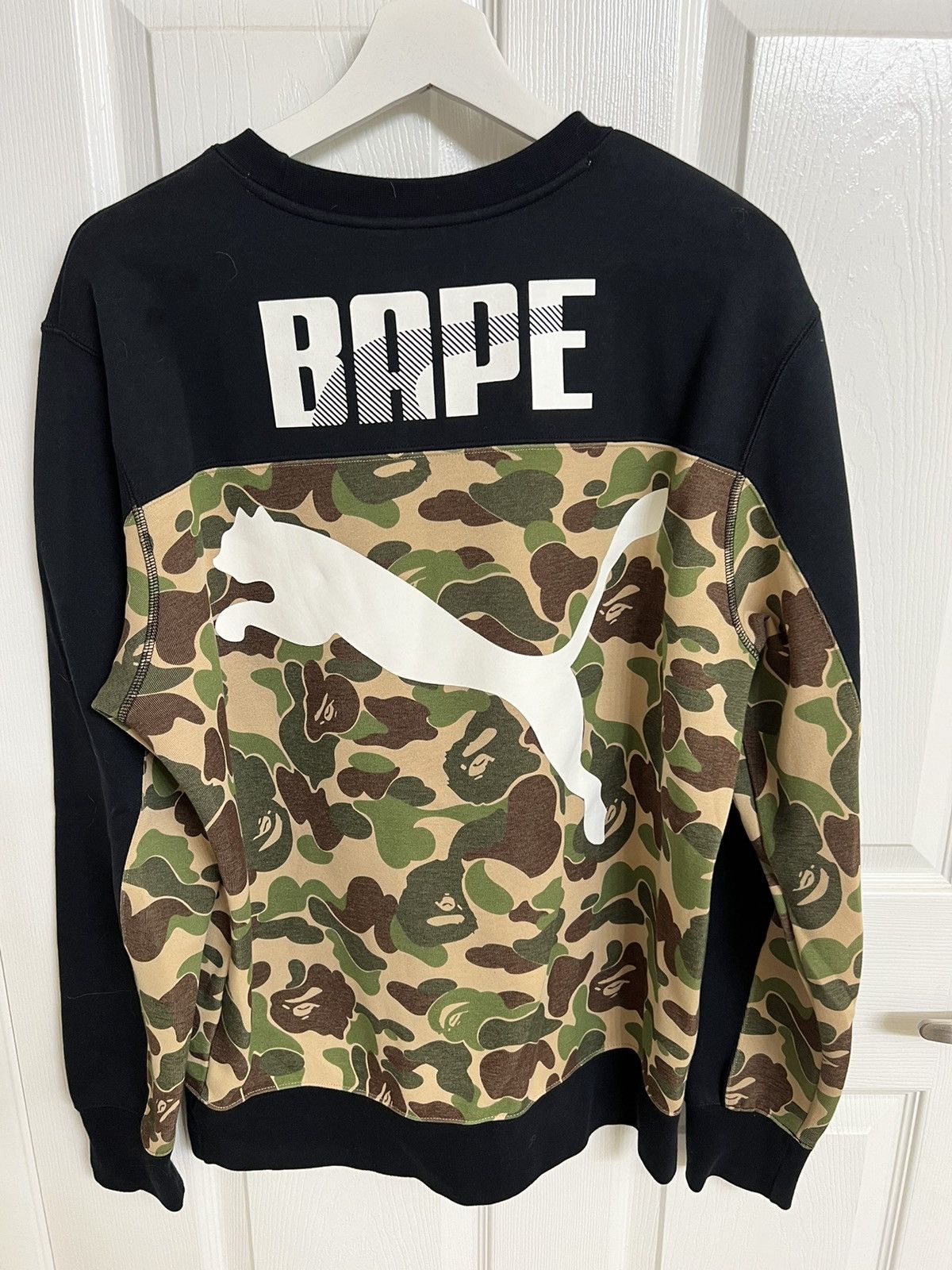 Bape Puma Bape x Puma ABC Camo Crewneck Grailed