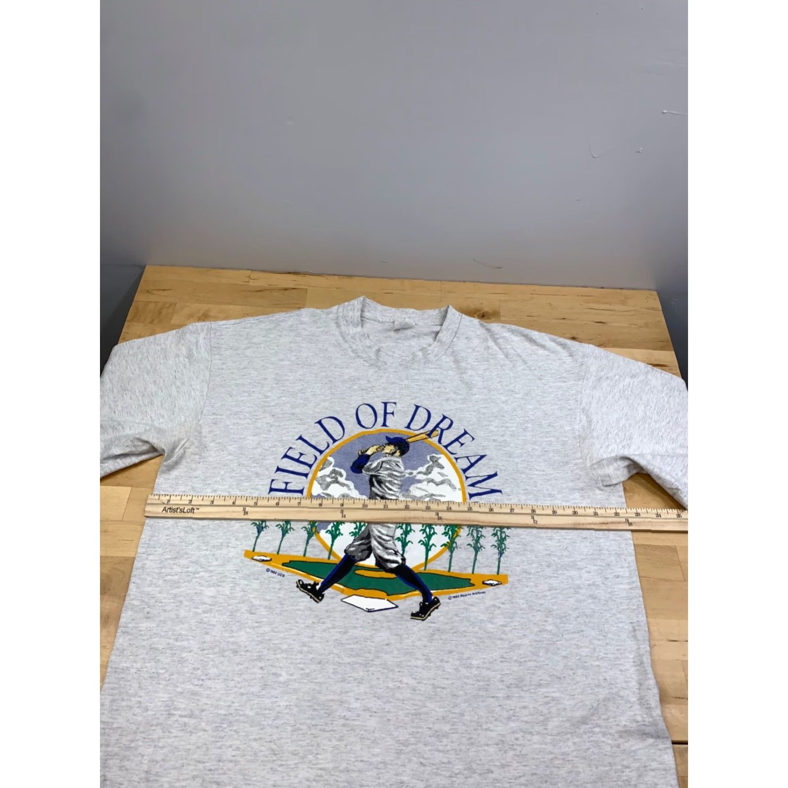 Vintage VINTAGE Field of Dreams Promo Shirt Mens XL Gray Movie T-Shirt Size US XL / EU 56 / 4 - 7 Thumbnail