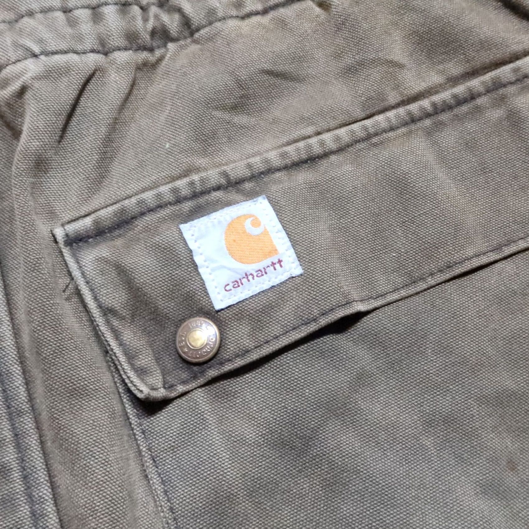 Carhartt VINTAGE Carhartt Jacket Canvas Duster Distressed XL Green Men Vintage 90s Carhartt Canvas Duster Distressed Jacket XL Green Men Size US XL / EU 56 / 4 - 7 Thumbnail