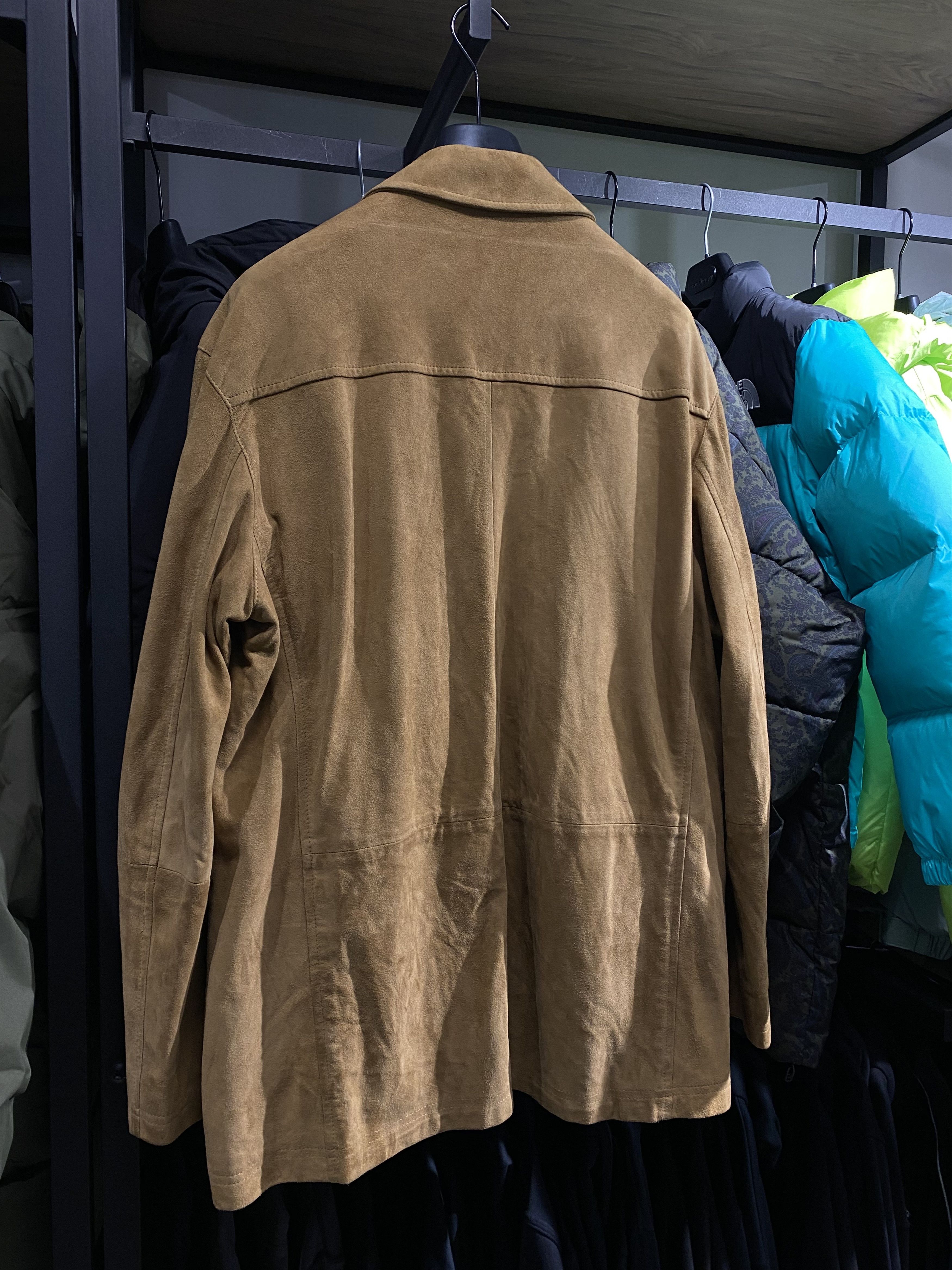 Hugo Boss Hugo Boss Vintage Goatskin Suede Craff Tan Leather Jacket Size US L / EU 52-54 / 3 - 10 Thumbnail