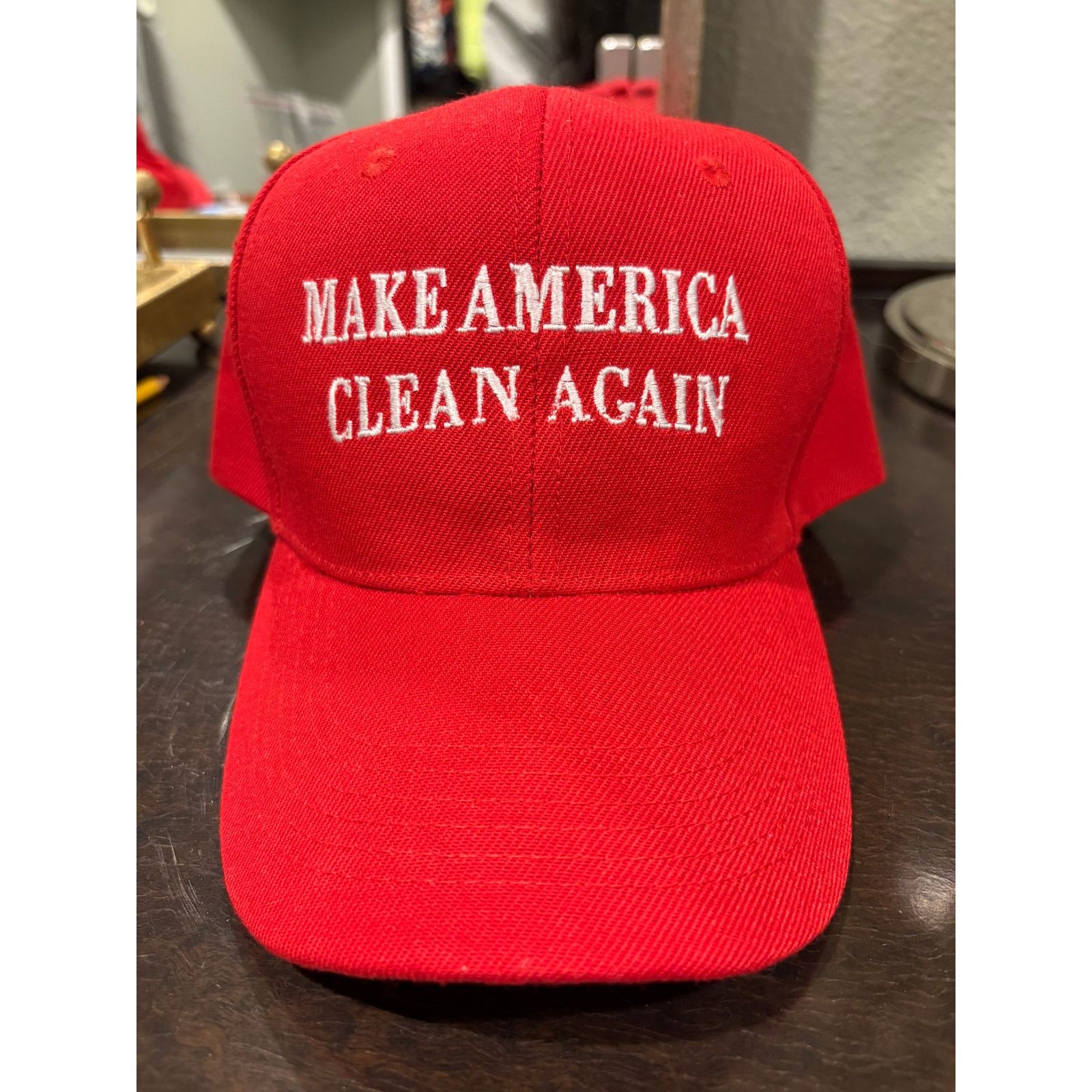 Vintage IWC Cleaning “Make America Clean Again” Red Cap Size ONE SIZE - 2 Thumbnail