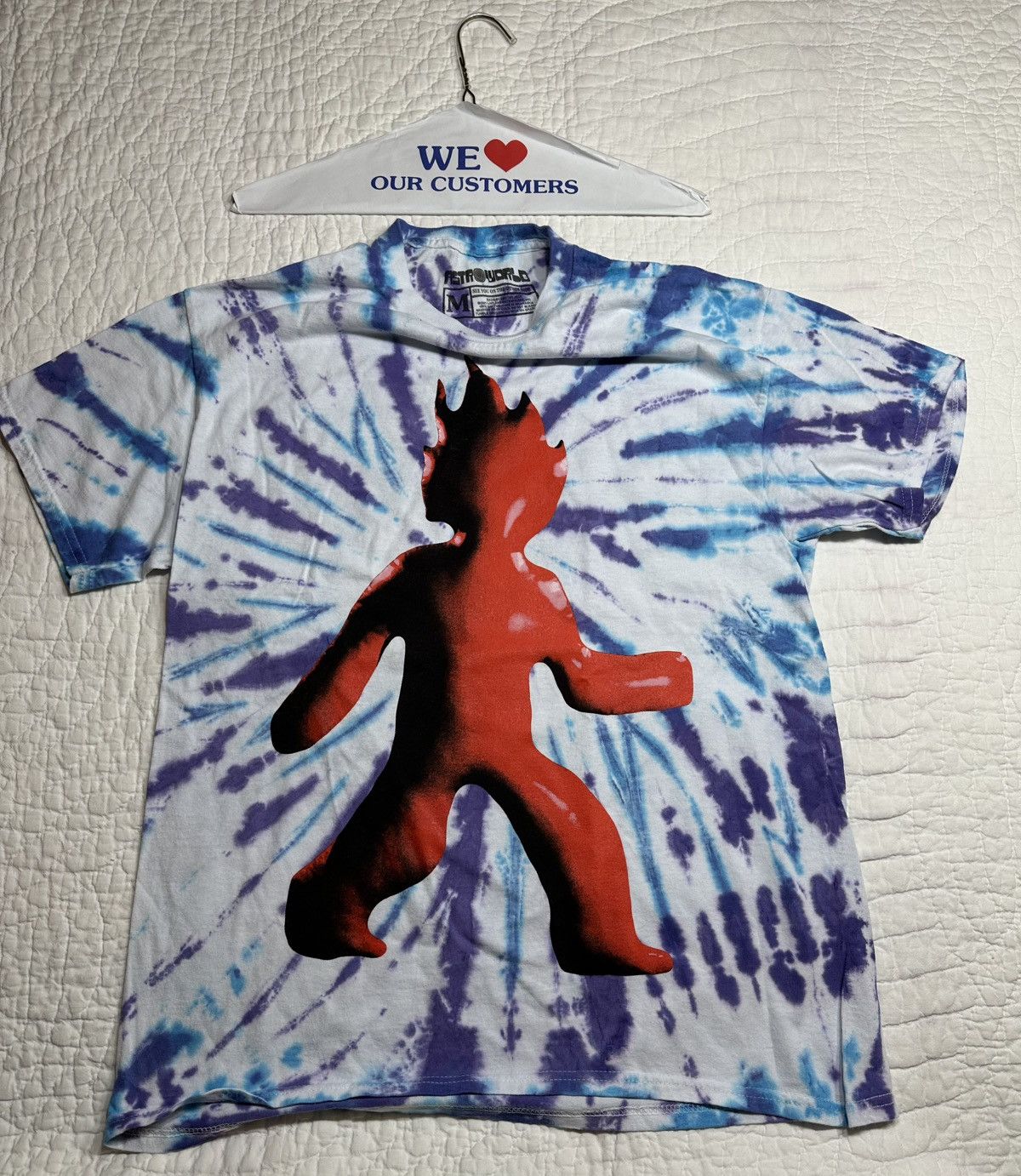 Travis Scott Travis Scott Astrofest/Astroworld Tie Dye Tee- New Medium Size US M / EU 48-50 / 2 - 1 Thumbnail