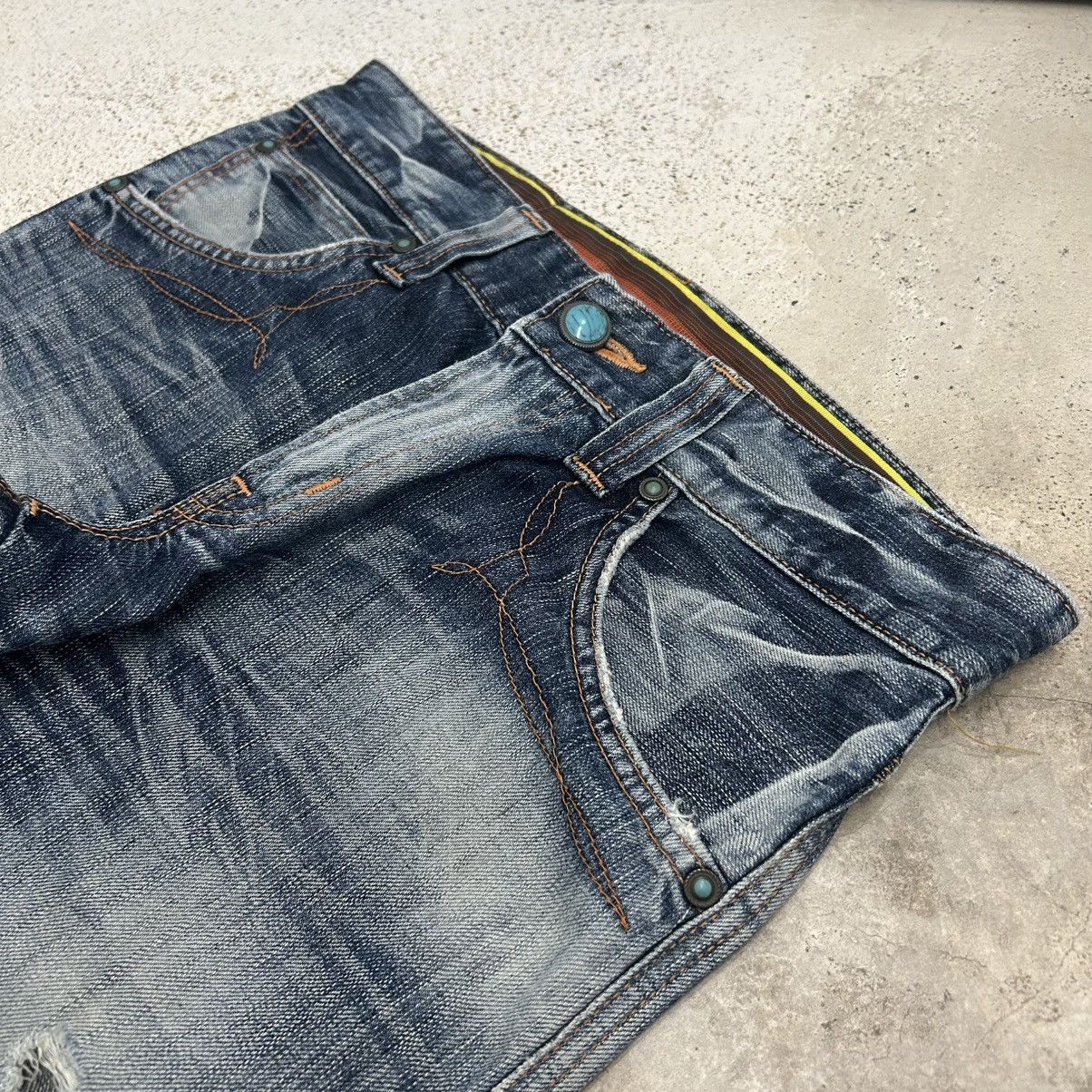 Edwin Flare Edwin 503 Faded Washed Jeans Distressed Size US 30 / EU 46 - 6 Thumbnail