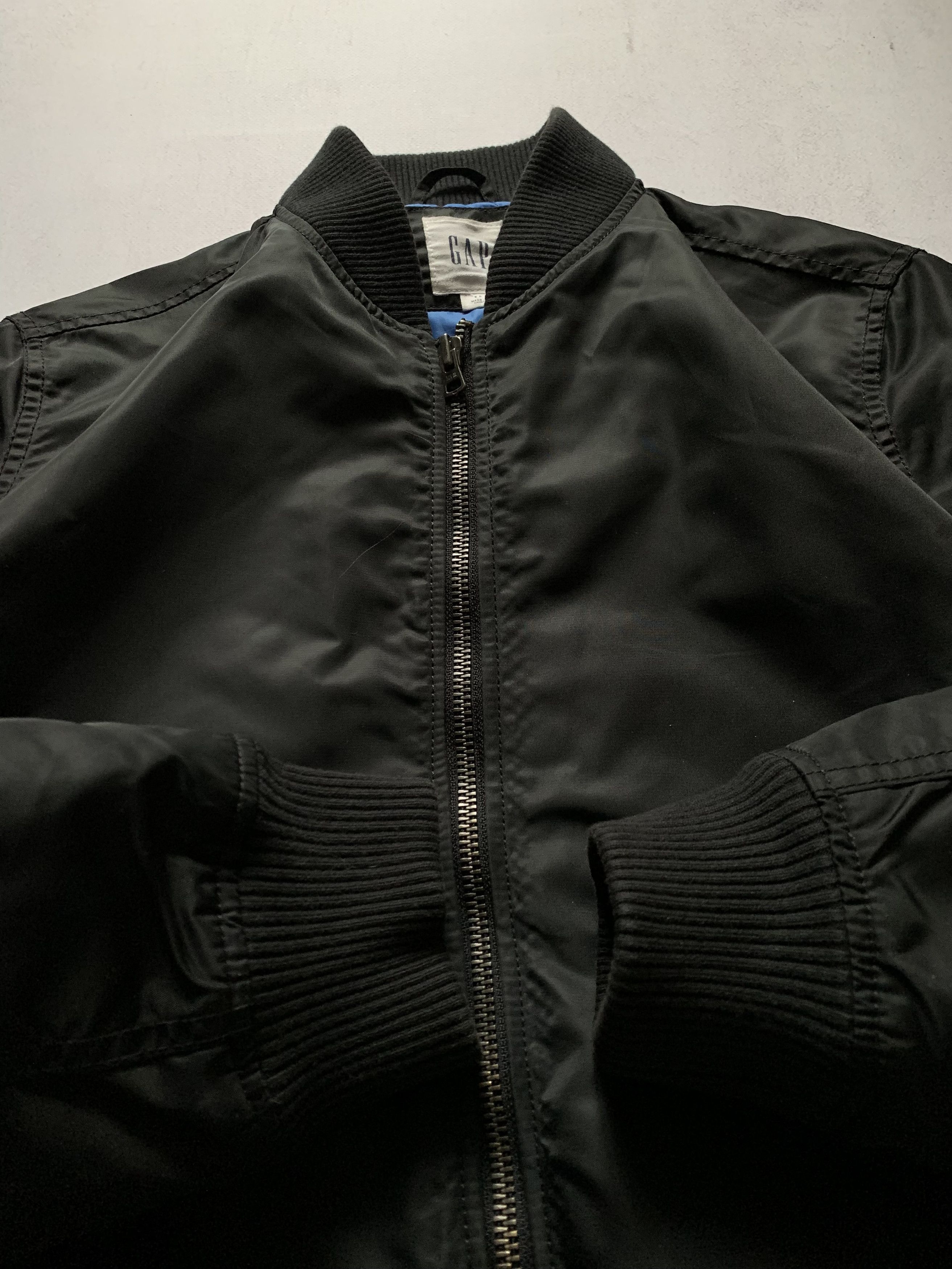 Gap × Vintage Vintage Gap Bomber Jacket Black Baggy Y2K 90s Size US S / EU 44-46 / 1 - 7 Thumbnail