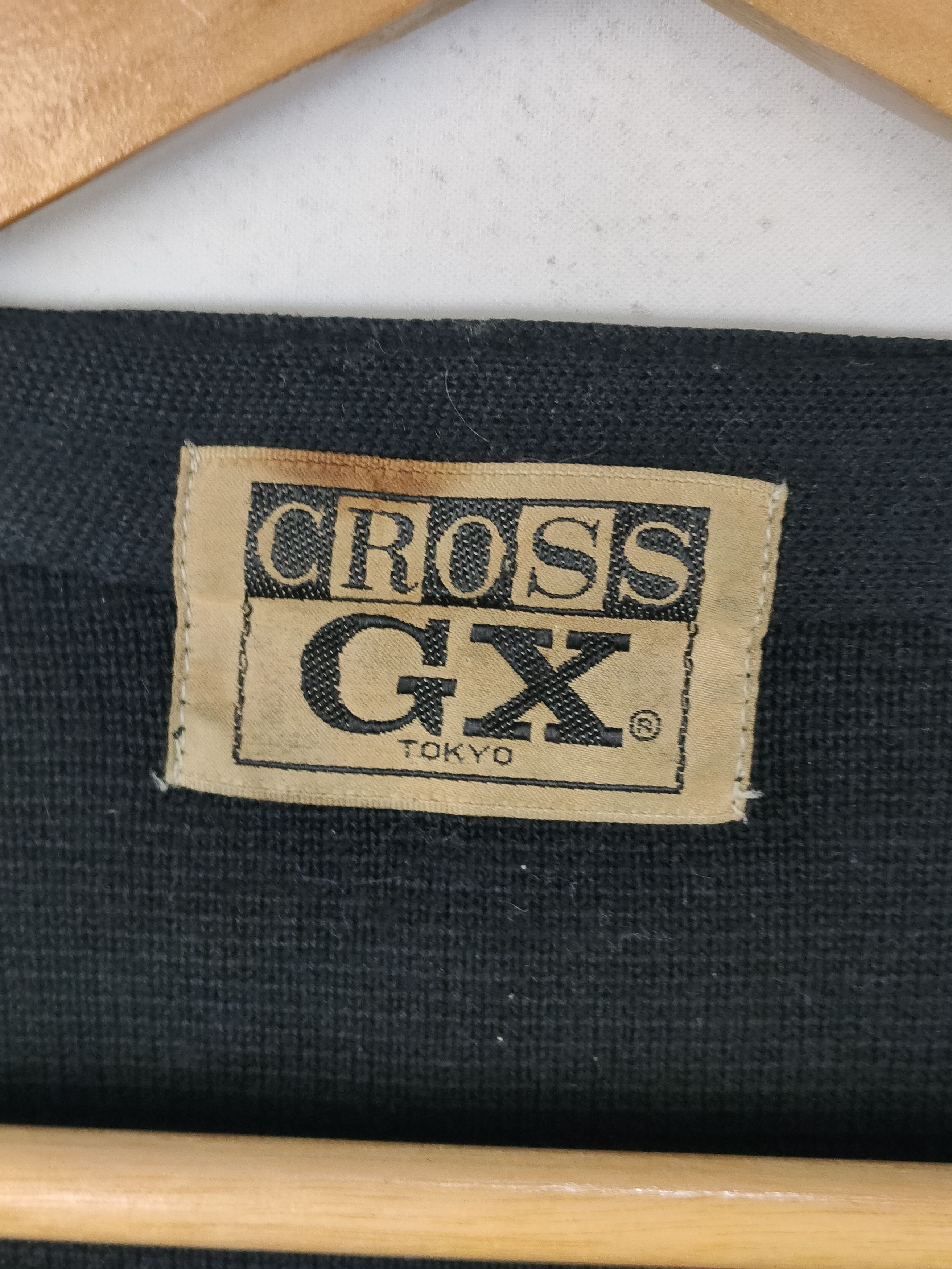 Japanese Brand Cross GX Tokyo Leather Cardigan Jacket Size US M / EU 48-50 / 2 - 3 Thumbnail