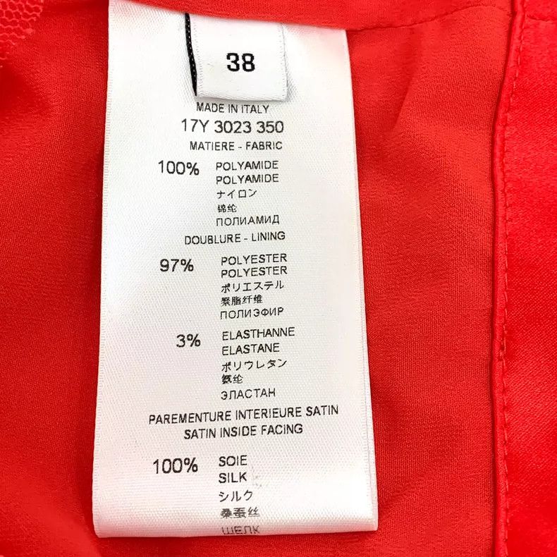 Givenchy Givenchy Red Lace Trim Crew Neck Zip Up Top Size US S / EU 44-46 / 1 - 6 Thumbnail
