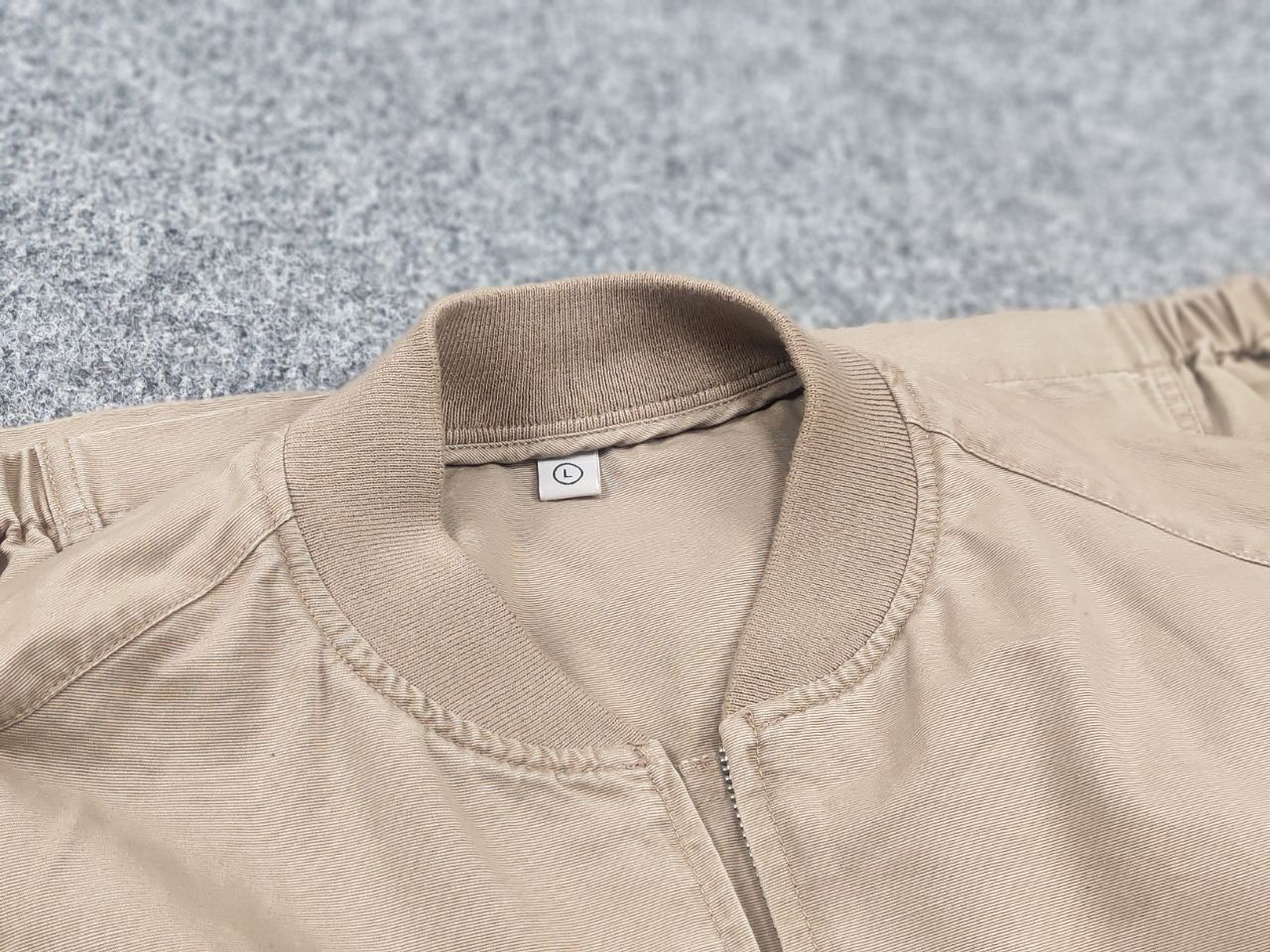 Japanese Brand Vintage Uniqlo Japan Minimalism Canvas Zip Bomber Jacket Size US L / EU 52-54 / 3 - 12 Thumbnail