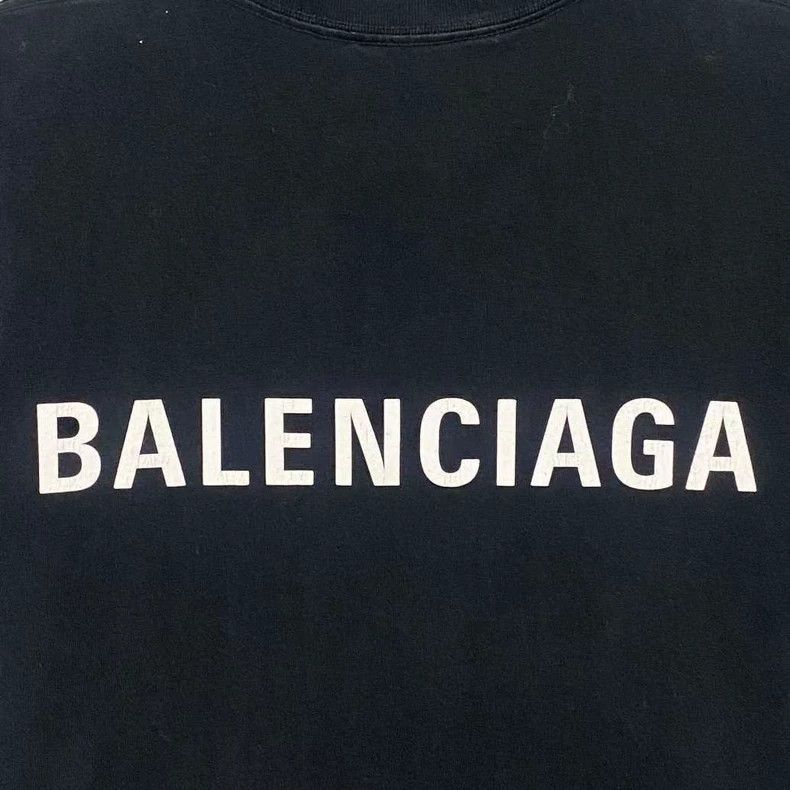 Balenciaga Balenciaga Black letters logo short sleeves Size US S / EU 44-46 / 1 - 4 Thumbnail