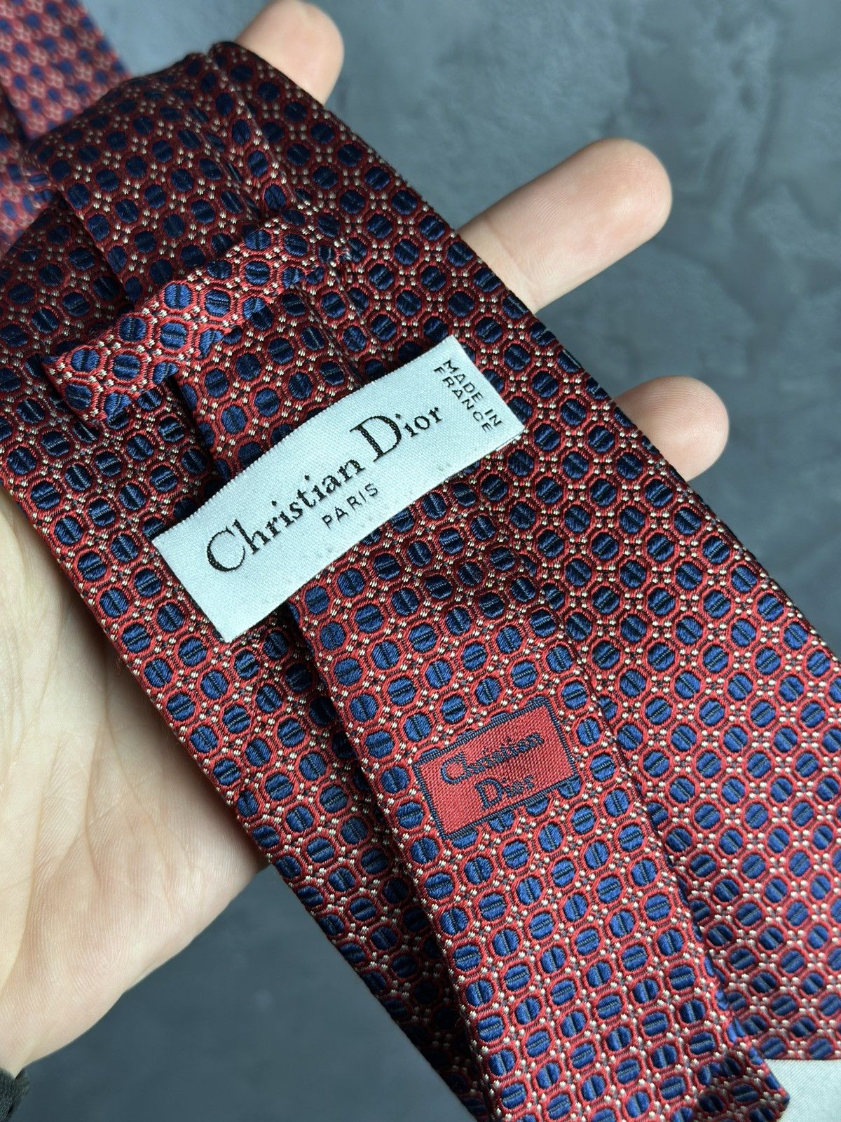 Dior Christian Dior 100% Silk Tie Design Mens Size ONE SIZE - 3 Thumbnail