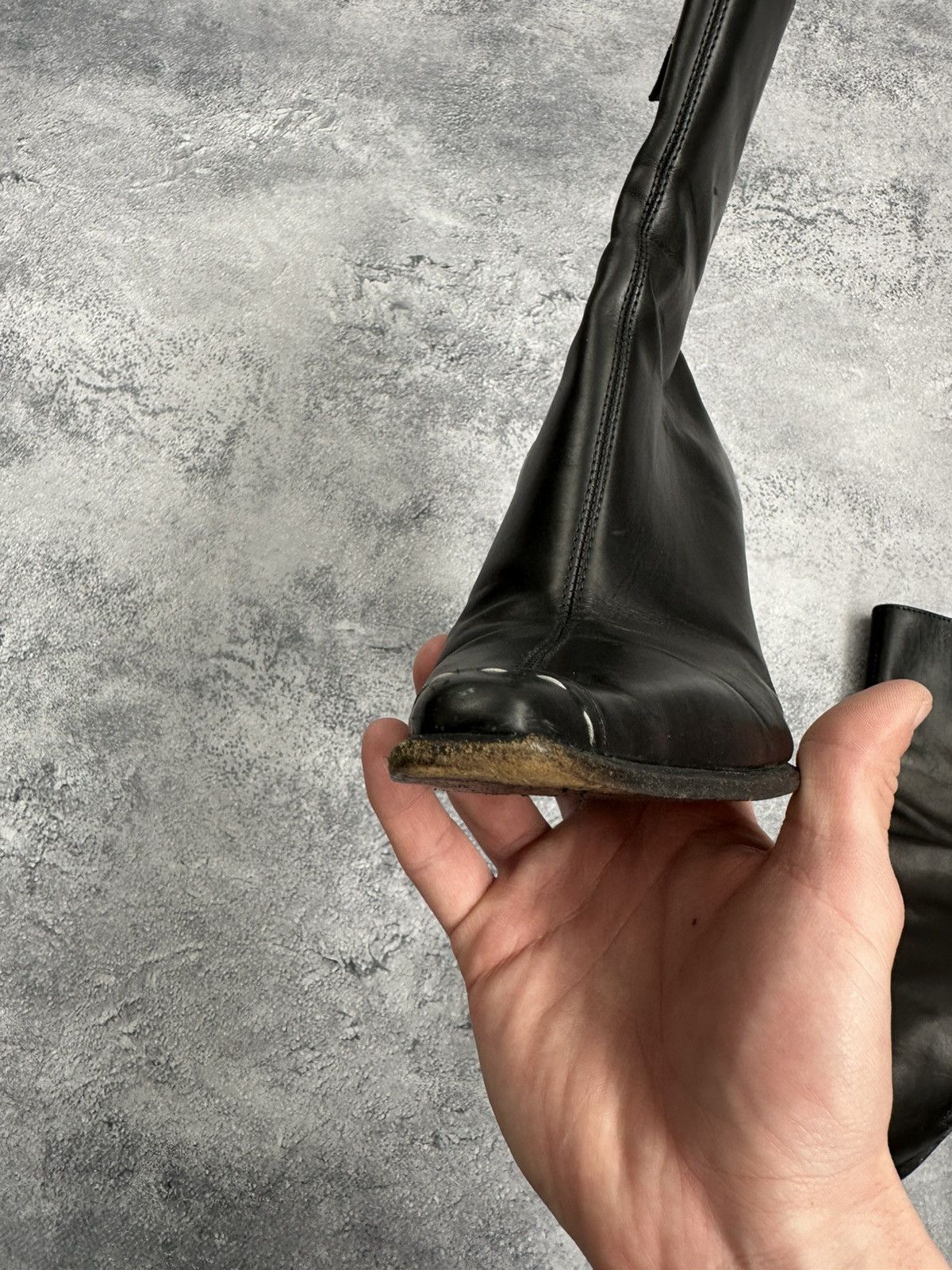 Gucci Gucci by Tom Ford Vintage Leather Boots Black Heels 39 1/2C Size US 9.5 / IT 39.5 - 17 Thumbnail