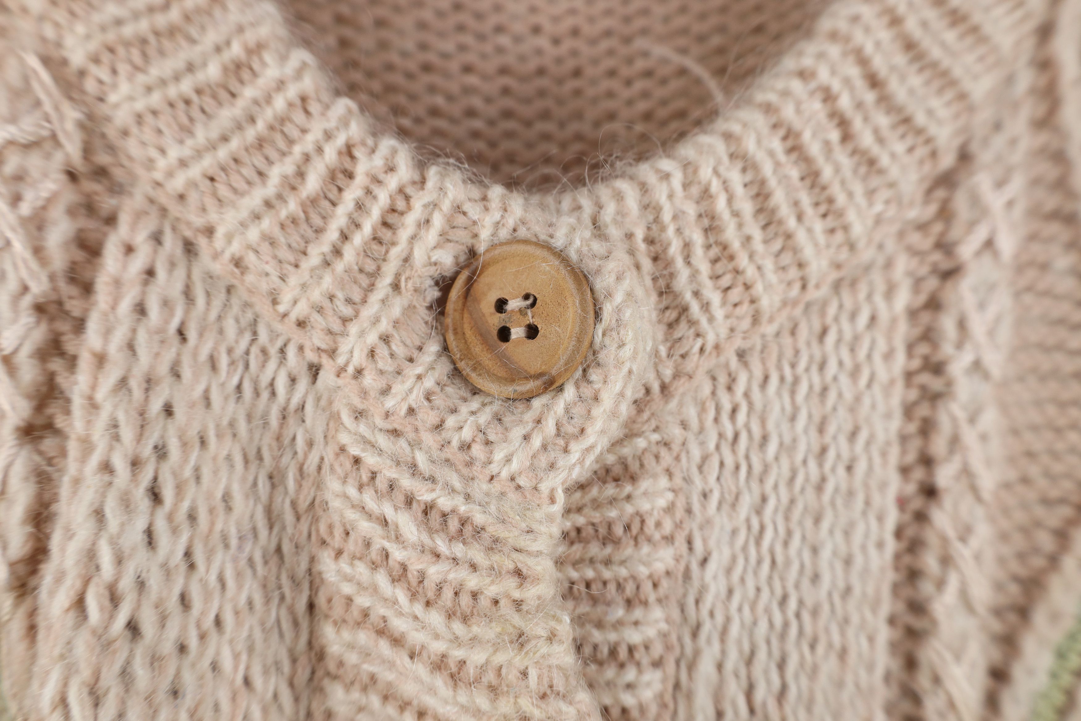 Vintage Vintage 90s Streetwear Blend Flower Knit Cardigan Sweater Size L / US 10 / IT 46 - 6 Thumbnail