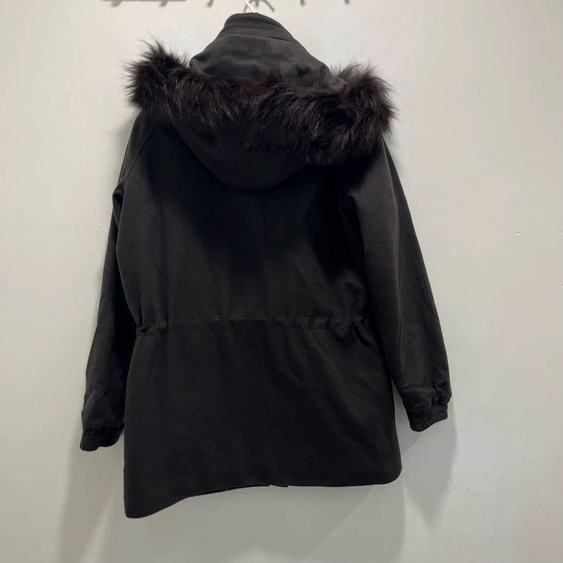 Loro Piana LORO PIANA Dark grey woolen collared hooded coat Size XS / US 0-2 / IT 36-38 - 3 Thumbnail