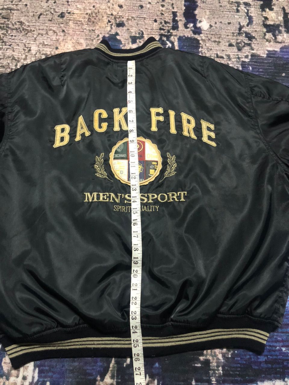 Sports Specialties Vintage Back Fire Men's Sport Bomber Jacket Size US L / EU 52-54 / 3 - 21 Thumbnail