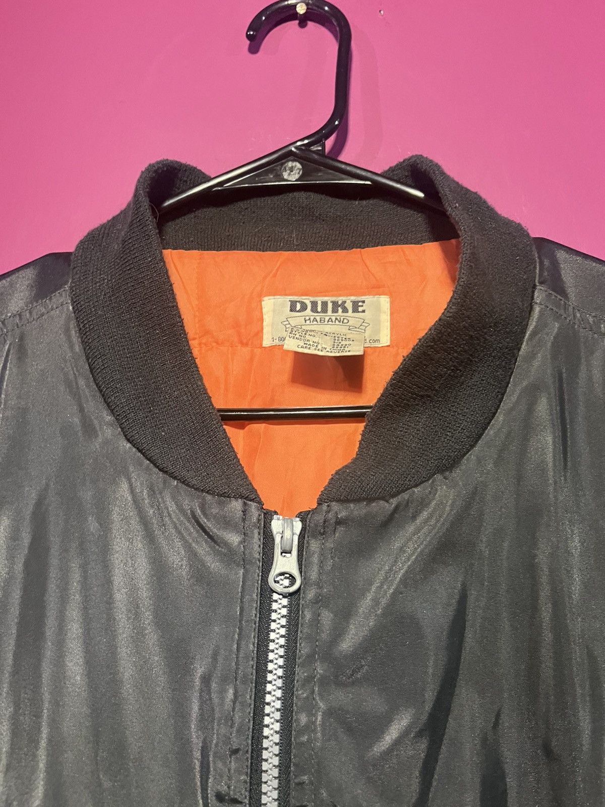Vintage Black heavy bomber Size US XL / EU 56 / 4 - 3 Thumbnail