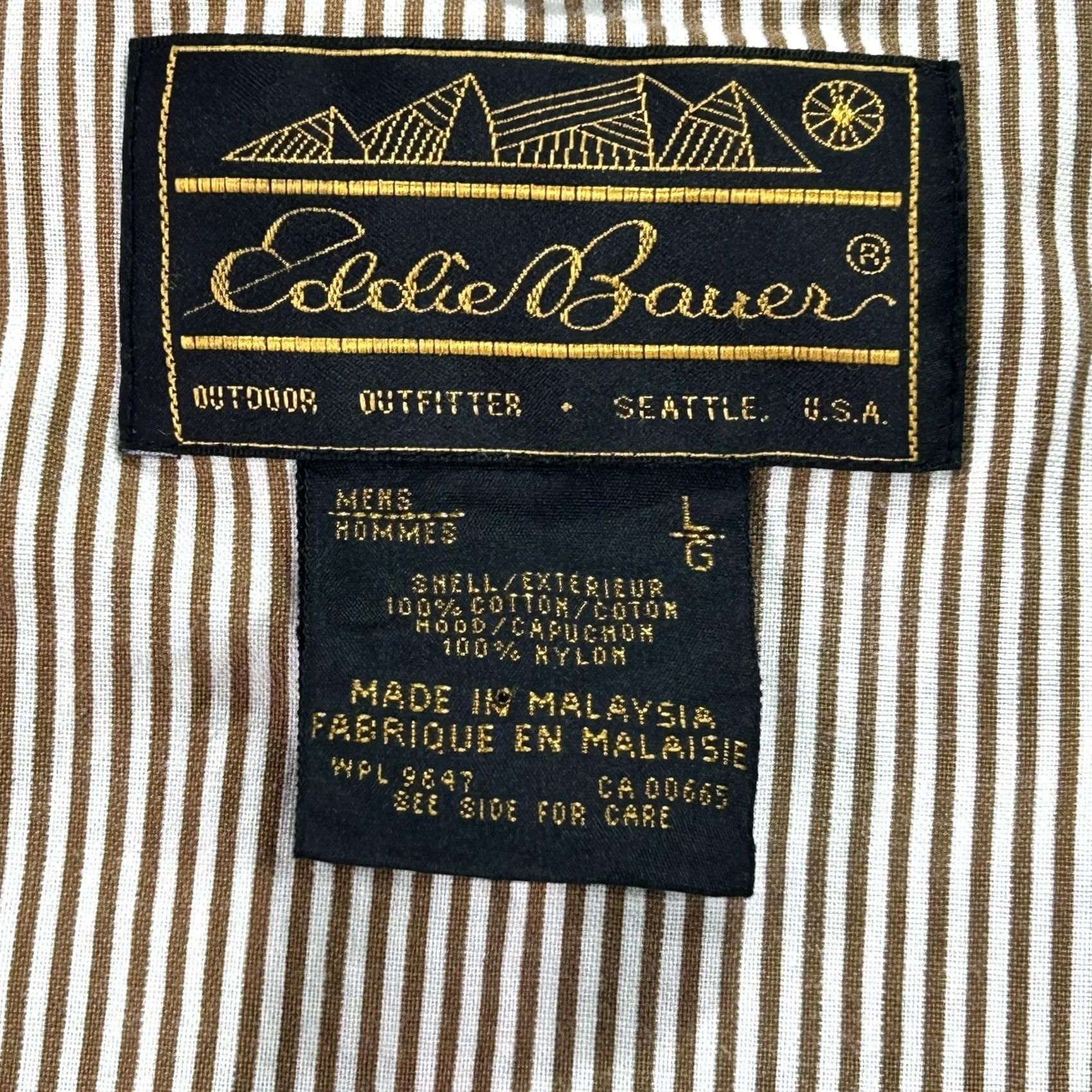 Eddie Bauer Eddie Bauer Vest Mens Large Blue Canvas Full Zip Hooded Outdoor Hiking Travel Size US L / EU 52-54 / 3 - 5 Thumbnail