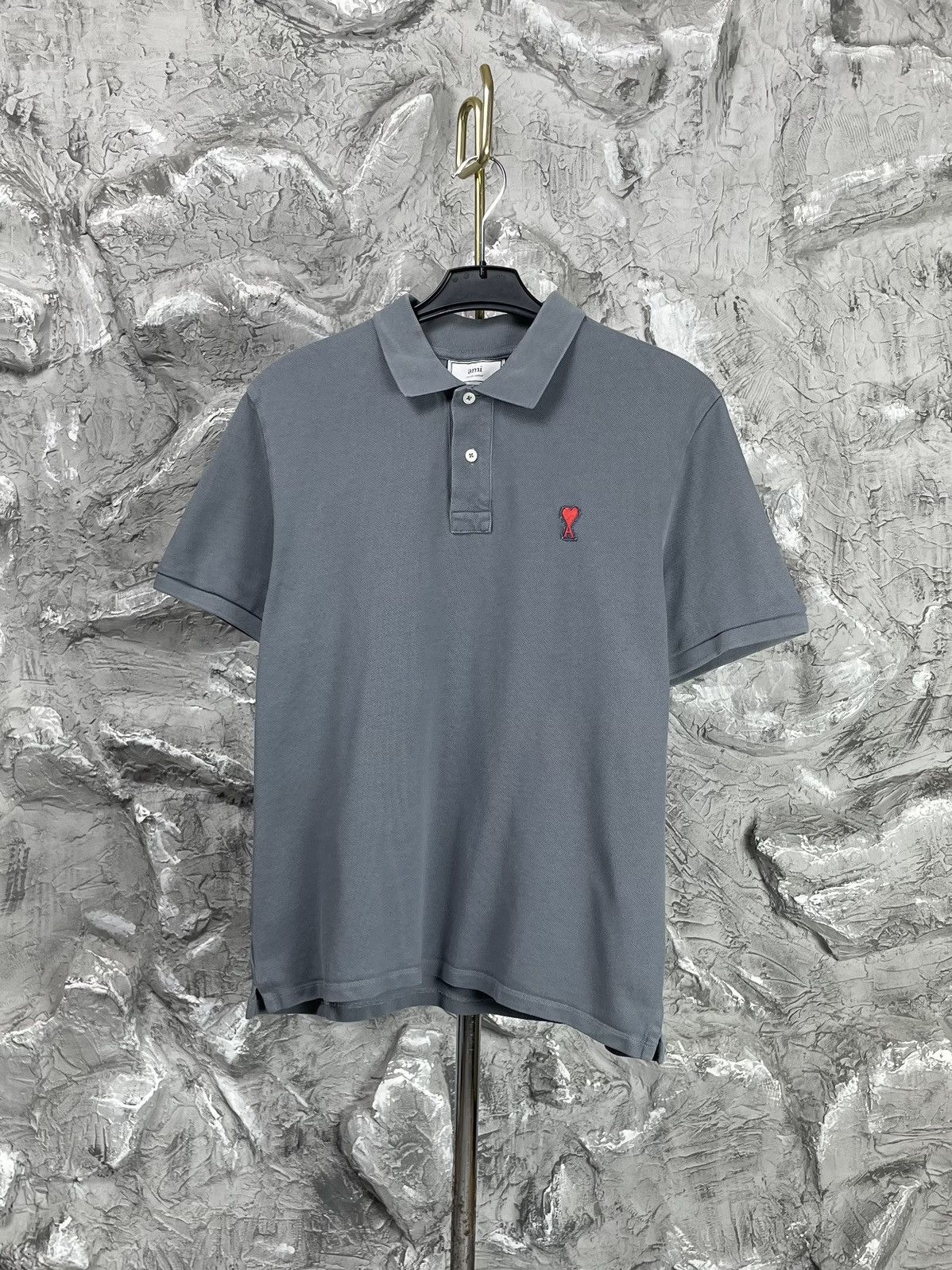 AMI Ami de coeur Buttons Polo T-shirt Size US L / EU 52-54 / 3 - 1 Thumbnail
