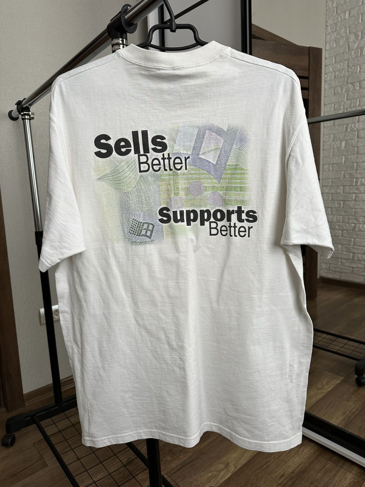 Microsoft 1998 Windows Microsoft Vintage T-Shirt Tee USA Size US L / EU 52-54 / 3 - 1 Thumbnail