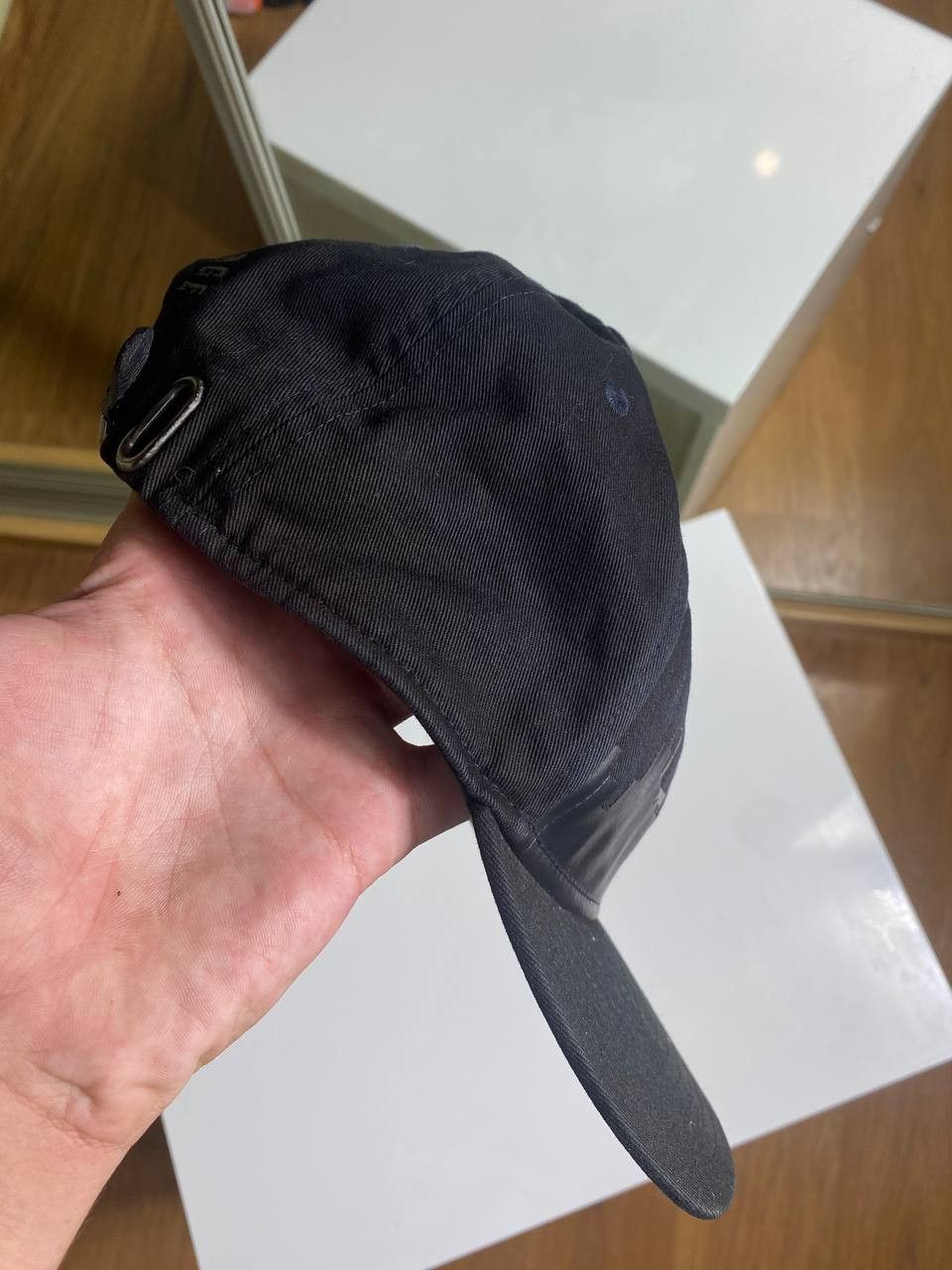 Armani × Giorgio Armani × Vintage AJ Armani Jeans vintage denim baseball cap distressed Size ONE SIZE - 3 Thumbnail