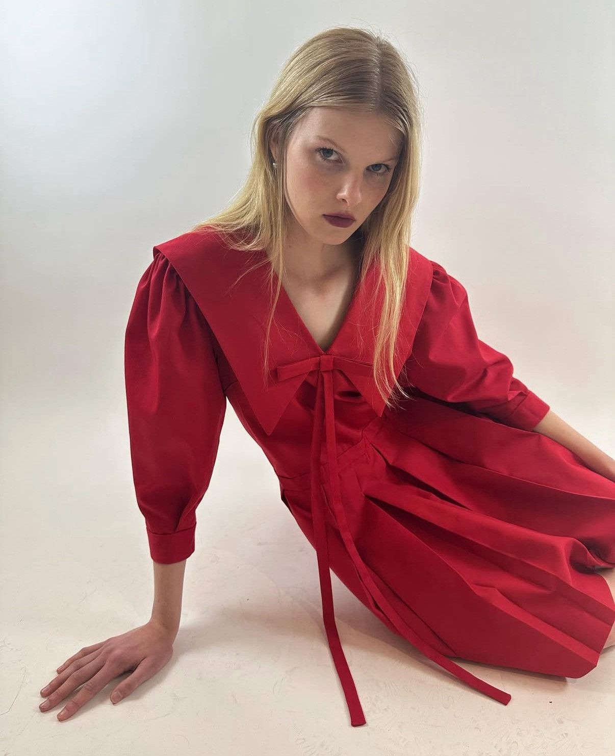 Sandy Liang Sandy Liang Red Kismet dress Size M / US 6-8 / IT 42-44 - 2 Thumbnail