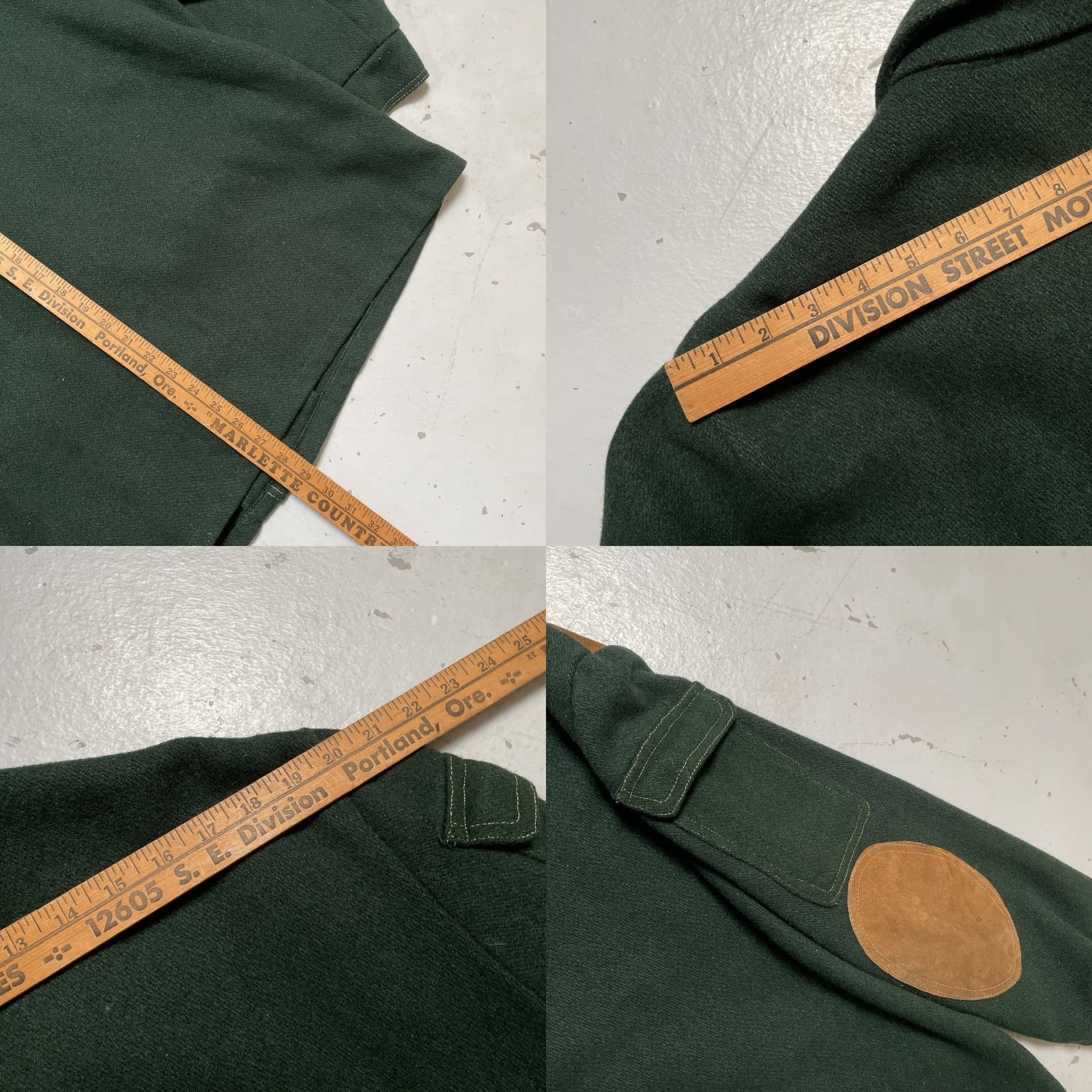 Vintage Vintage Montgomery Ward Wool Suede Leather Shooting Hunting Jacket XL Unisex Adults Green 80s Workwear Outdoor Military Fishing Hunting Pattern Size US XL / EU 56 / 4 - 9 Thumbnail