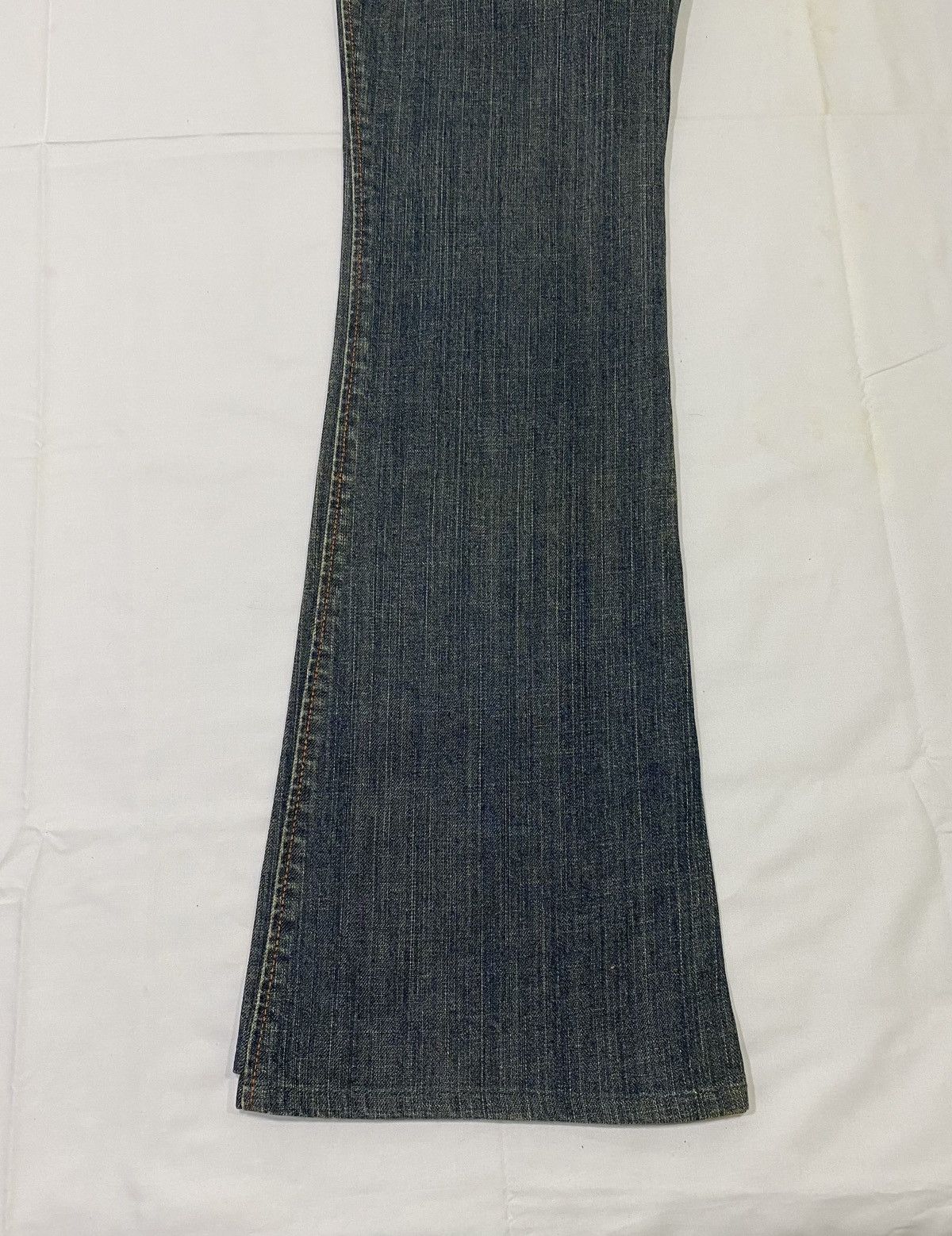 If Six Was Nine Japanese brand X tornado mart spiral style flare jeans Size US 31 - 8 Thumbnail