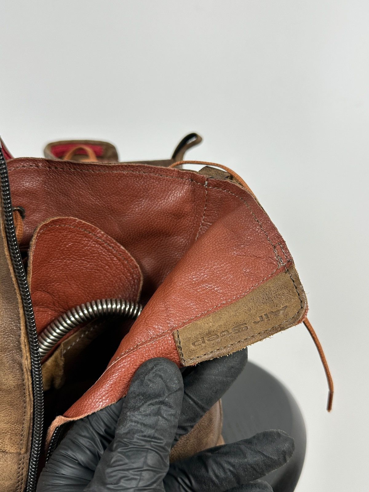 A.S.98 A.S.98. Airstep Brown Leather Biker Ankle Boots Size US 7 / IT 37 - 22 Thumbnail