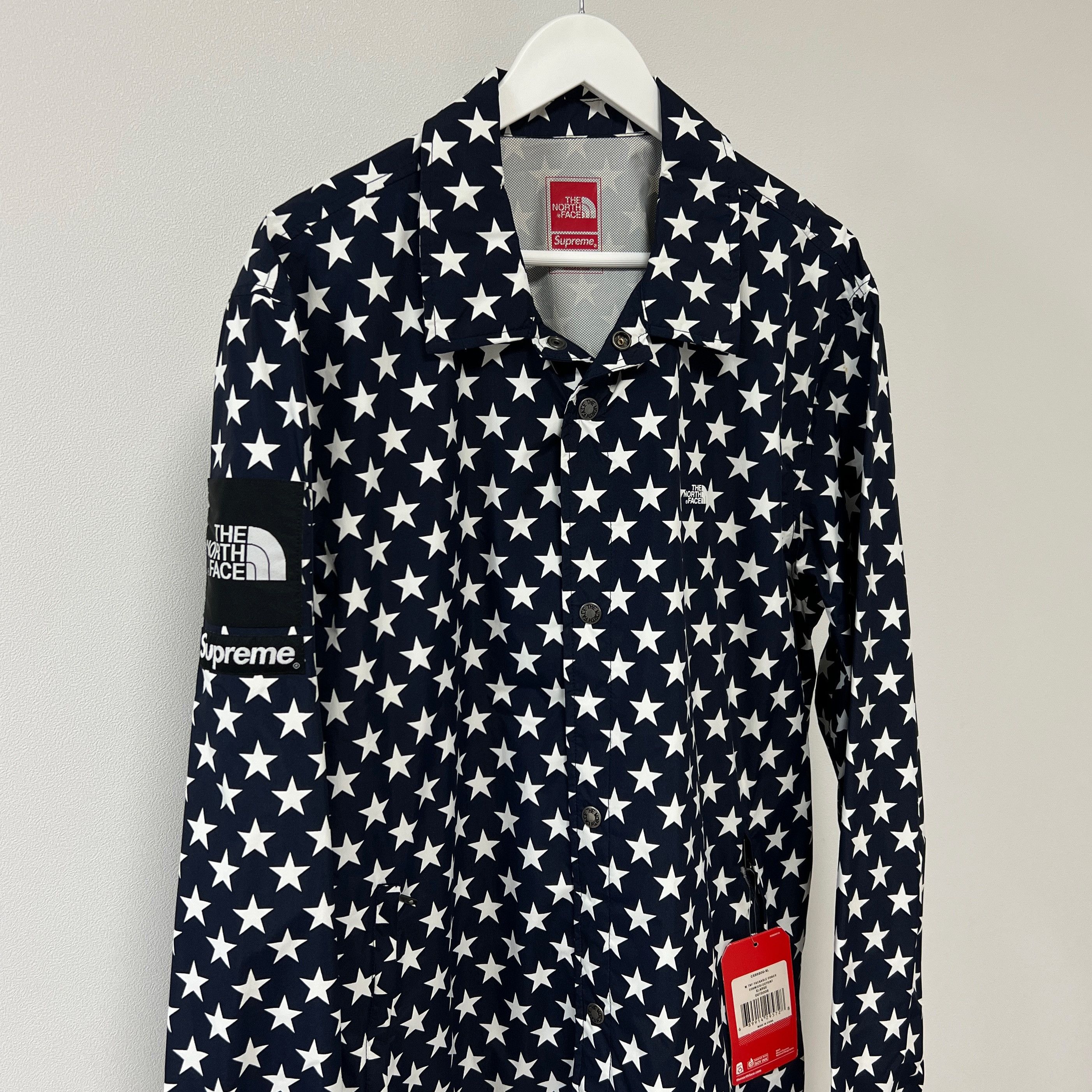 Supreme × The North Face Supreme The North Face SS15 Navy Star Coach Jacket Size US XL / EU 56 / 4 - 3 Thumbnail
