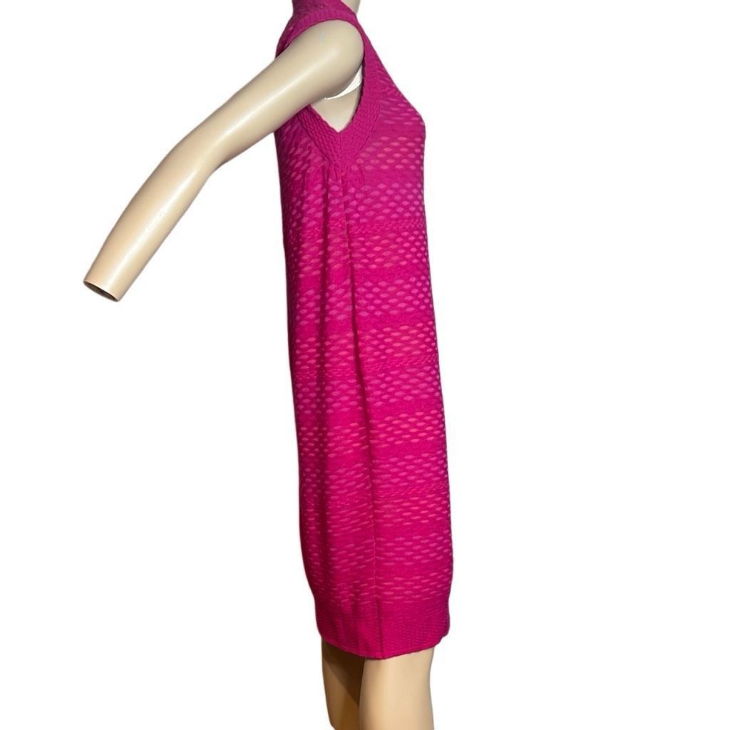 Missoni M Missoni Magenta Shift Midi Wool Blend Dress M NWT (001) Size M / US 6-8 / IT 42-44 - 5 Thumbnail
