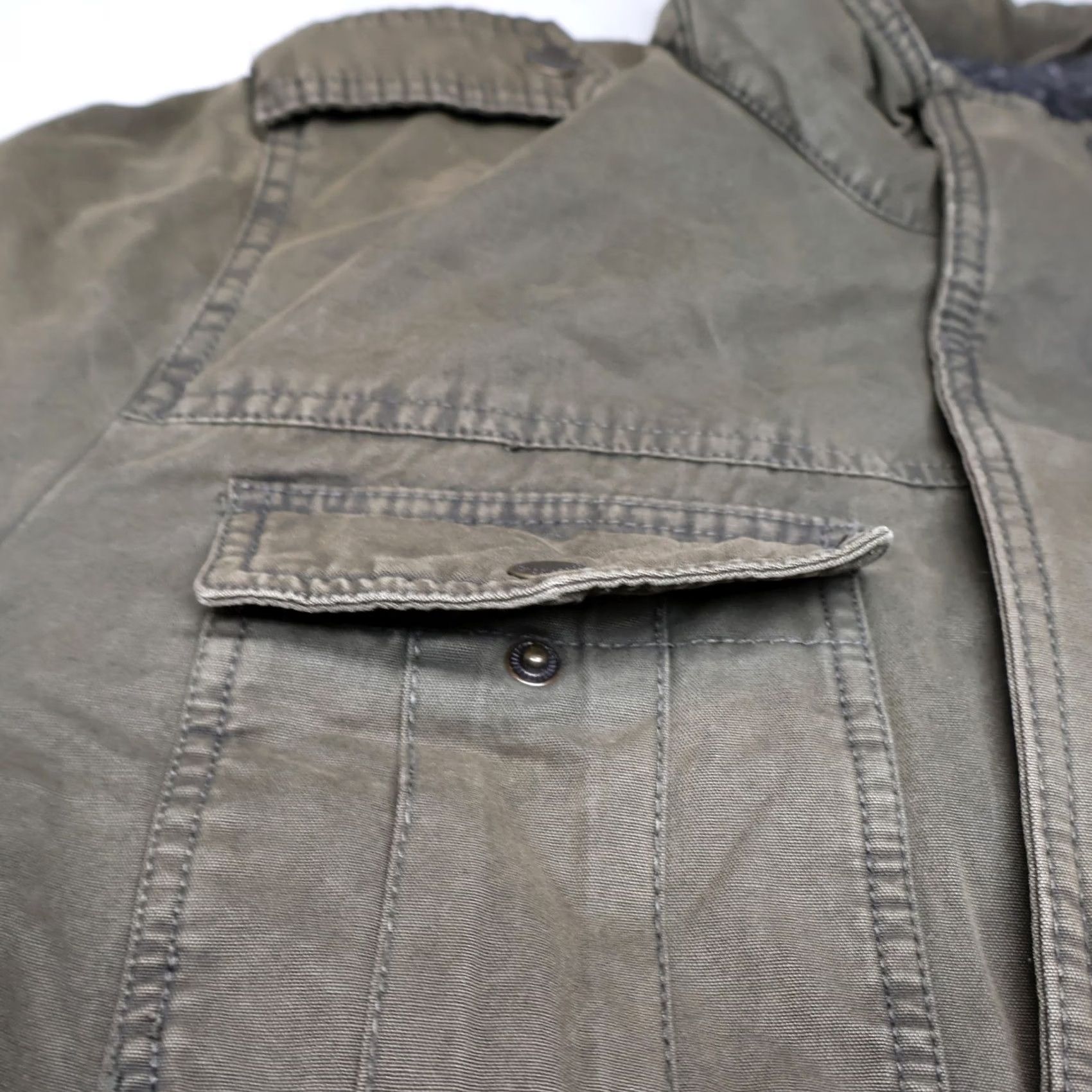 Levi's Levi's Jacket Mens Large Brown Canvas Sherpa Lined Trucker Field Rugged Utility Size US L / EU 52-54 / 3 - 3 Thumbnail
