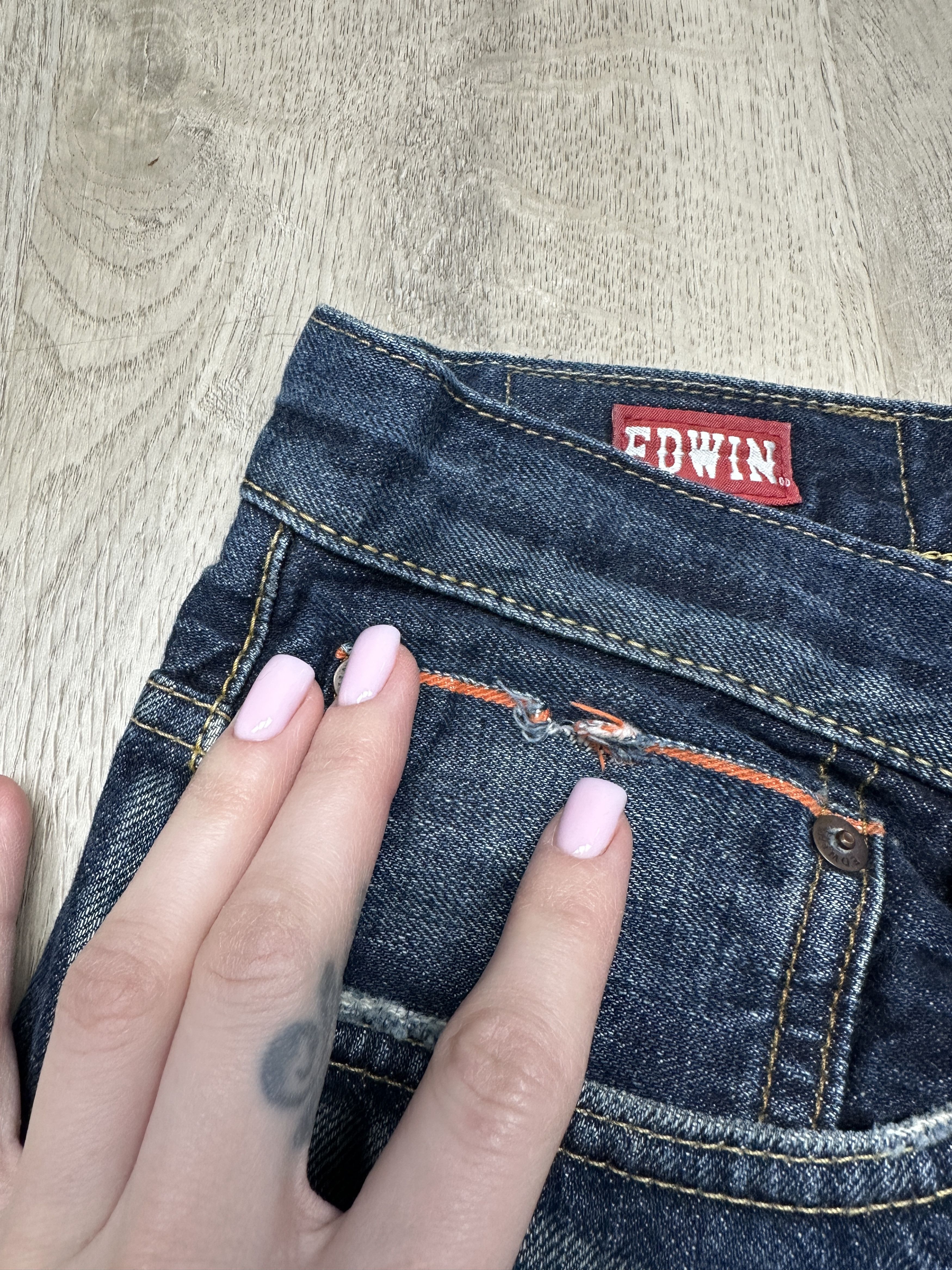 Edwin Edwin Vintage Mens Salvage Denim Pants Jeans Size US 32 / EU 48 - 4 Thumbnail